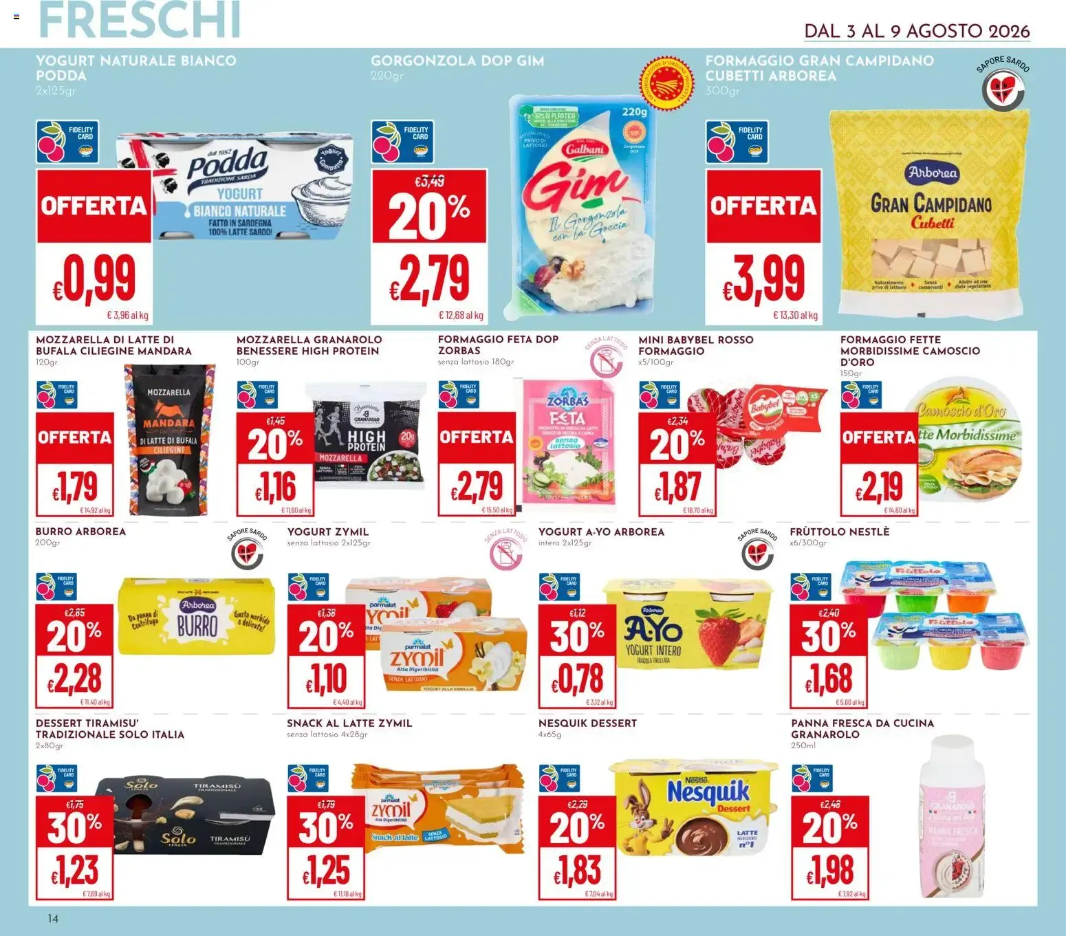 Nuovo Pan volantino dal 03/08/2026 > offerte anteprima 🛍️ da 3 agosto a 9 agosto di 2026 - Pagina del volantino 14
