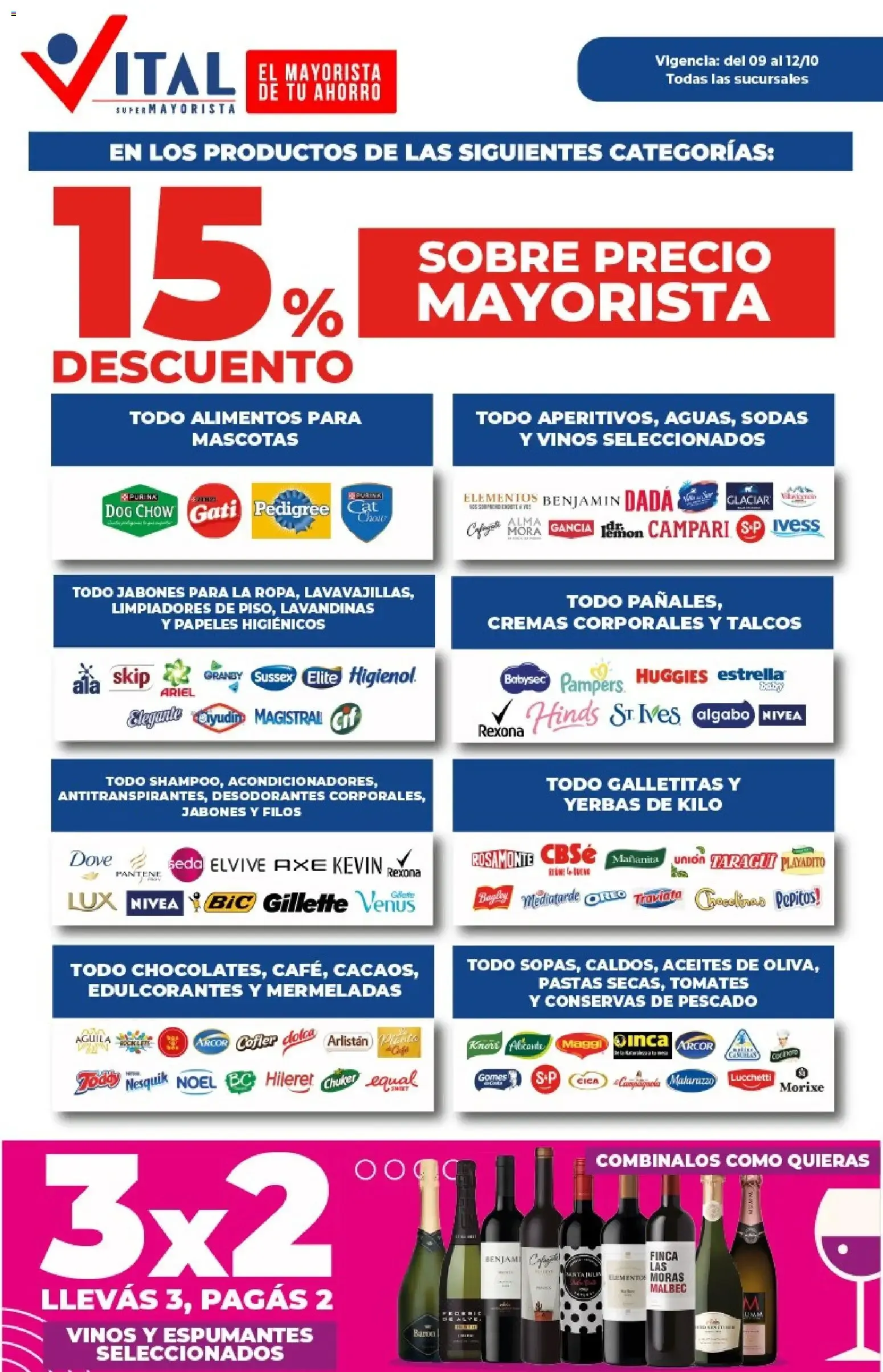 Ofertas de Vital Supermayorista - Ofertas de este finde - Vigencia: del 09 al 12/10 en La Plata 9 de octubre al 12 de octubre 2026 - Página 3 del catálogo