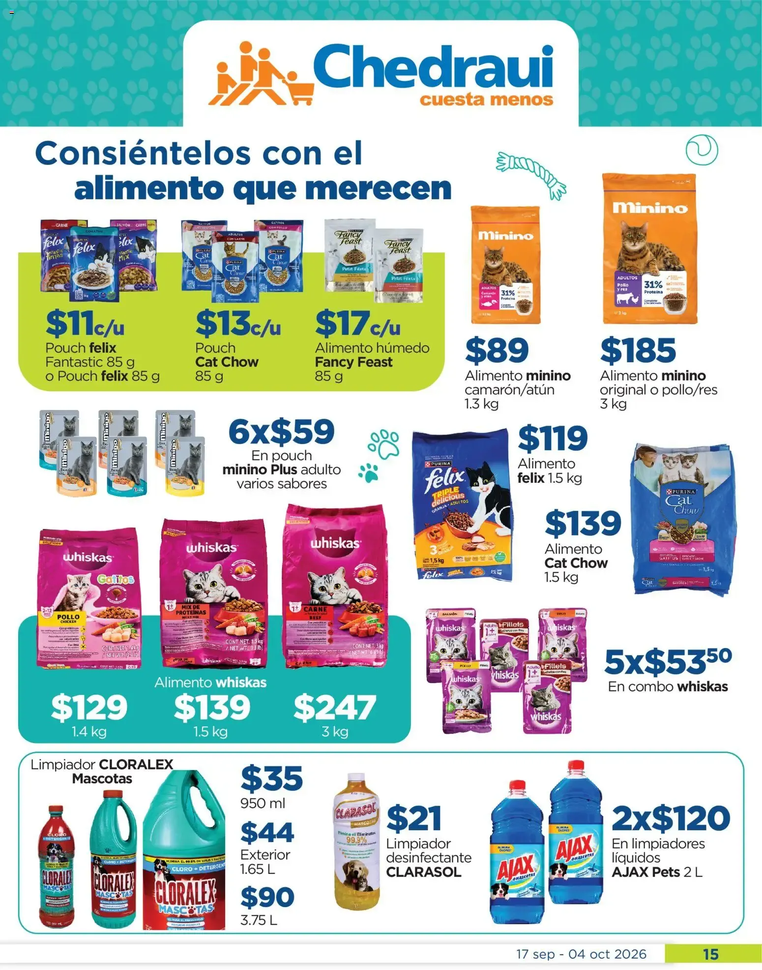 Catálogo de Chedraui folleto Cuida lo que más amas (17/09/2026 - 04/10/2026) - catálogo en línea 17 de septiembre al 4 de octubre 2026 - Pagina 15