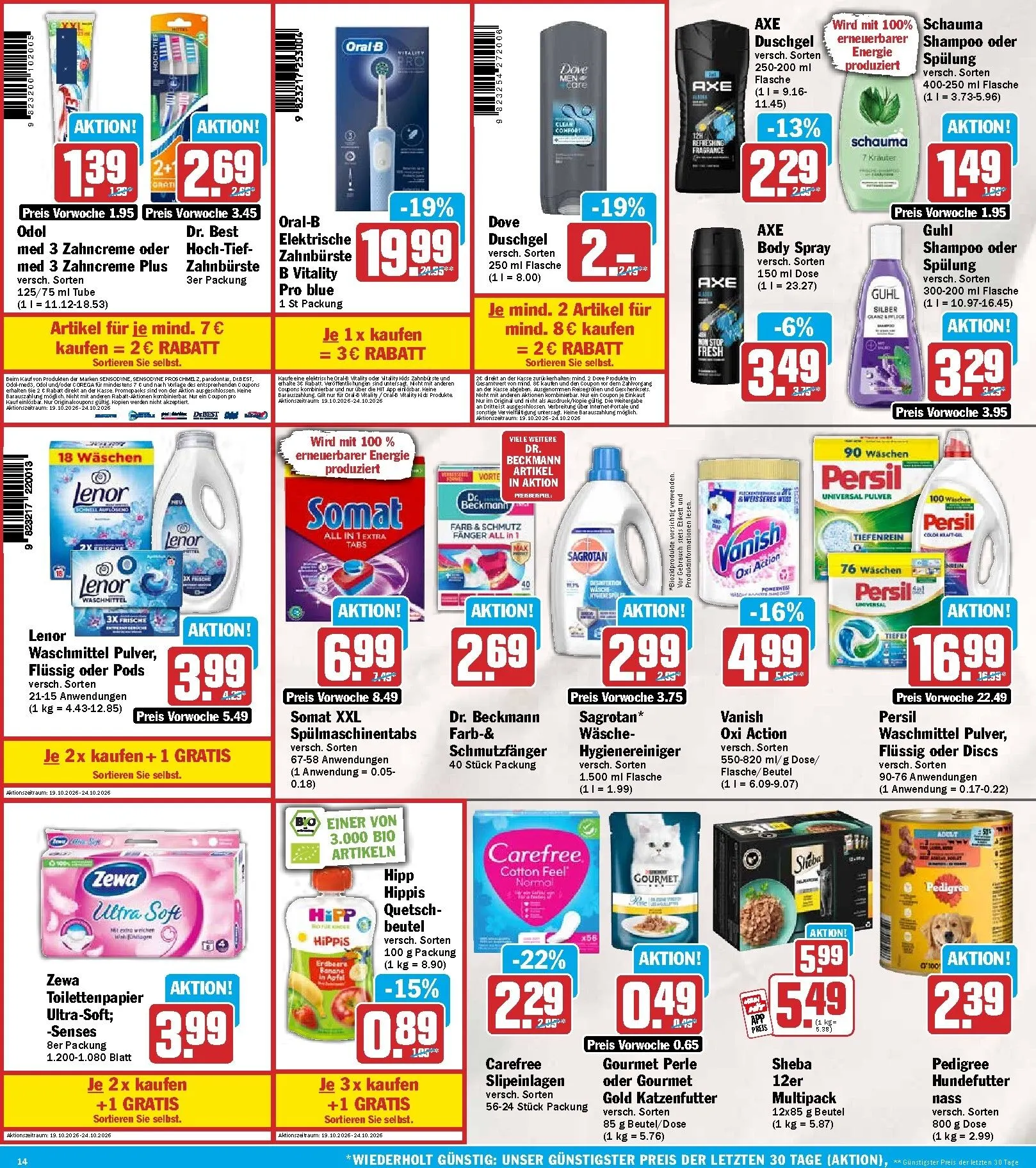 Hit Prospekt – von Montag 19.10.2026 bis Samstag 24.10.2026 von 19. Oktober bis 24. Oktober 2026 - Prospekt seite 14