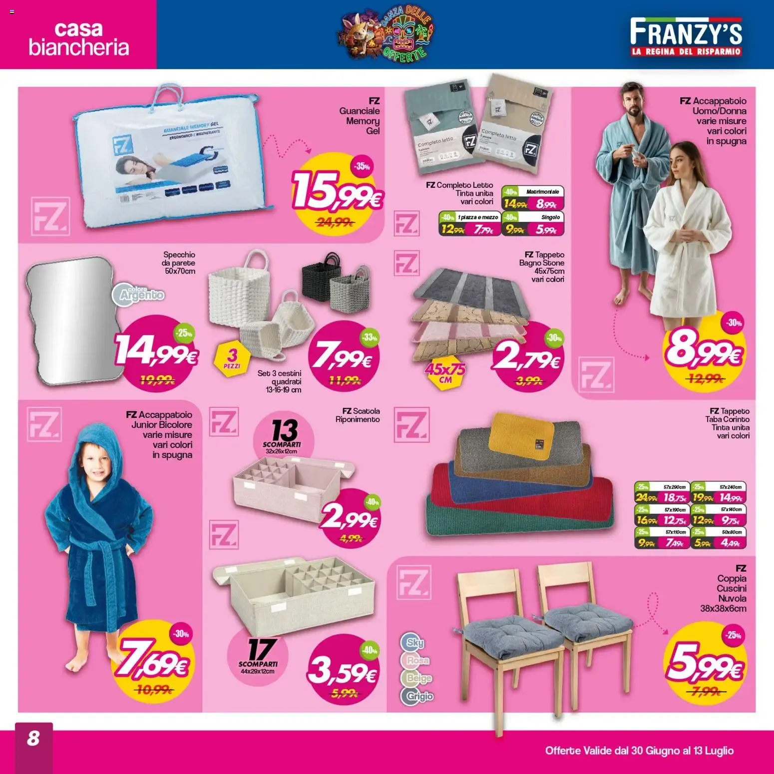 Franzy's - La Regina del Risparmio da 30 giugno a 13 luglio di 2026 - Pagina del volantino 8