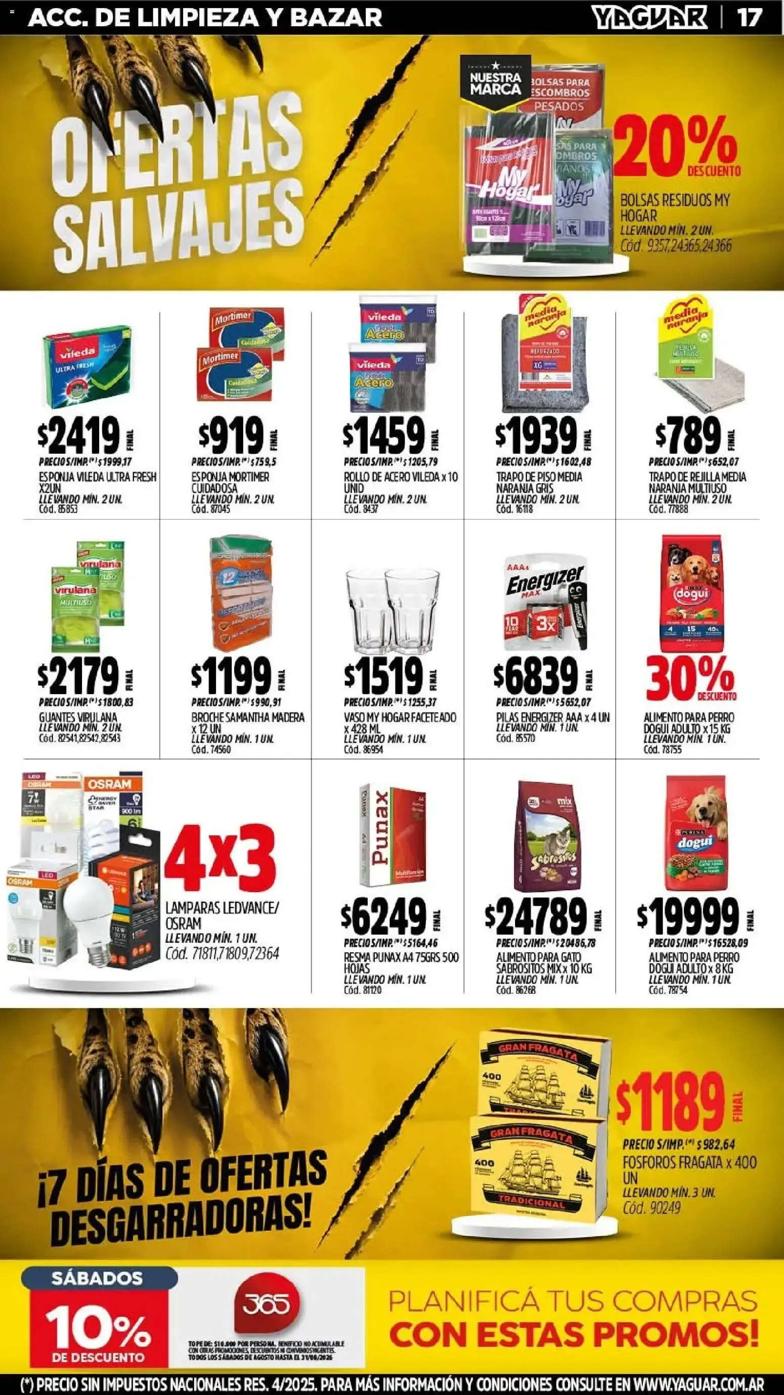 Ofertas de Mayorista Yaguar - Ofertas Salvajes Parque Chacabuco 3 de agosto al 9 de agosto 2026 - Página 18 del catálogo