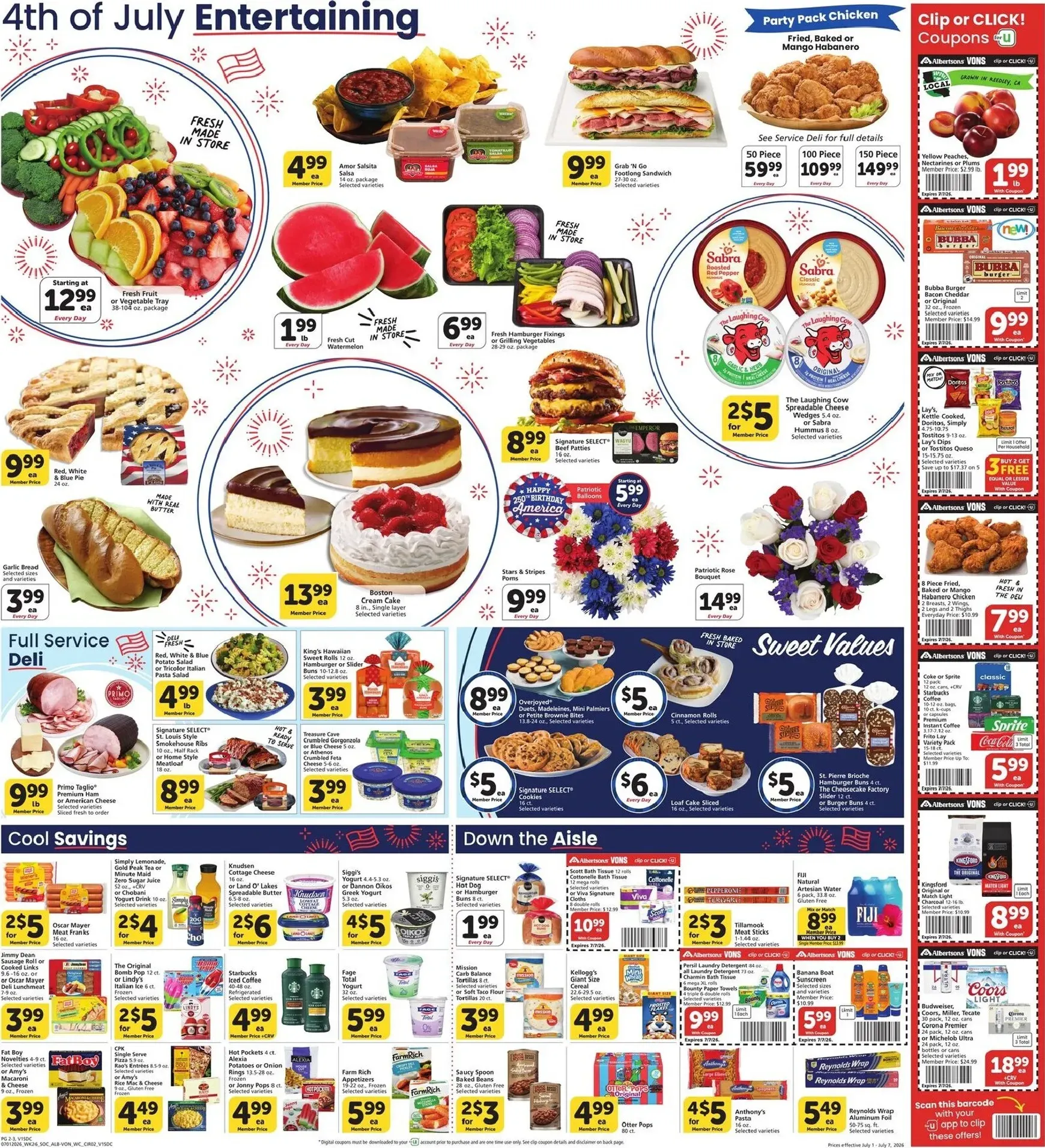 Weekly ad Vons: Celebrate 4th of July & Military Discount Days from July 1 to July 7 2026 - Page 4