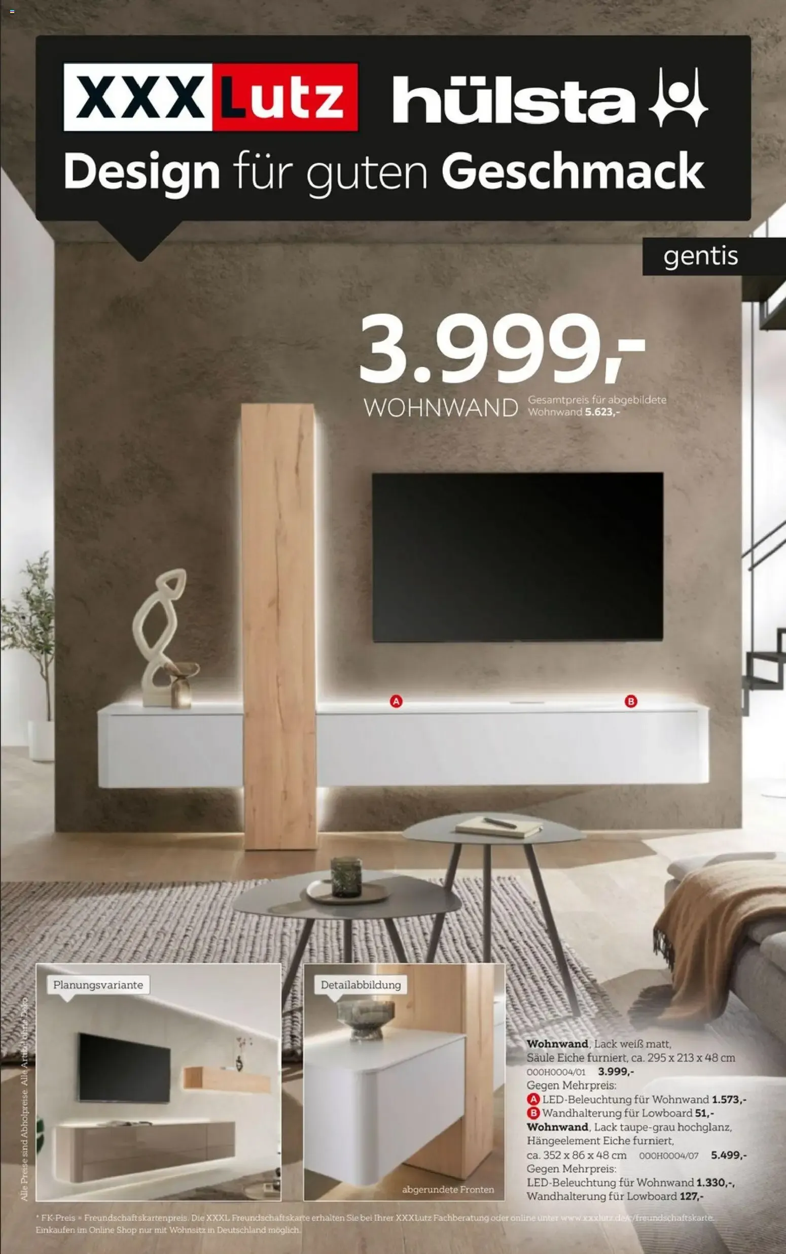 XXXLutz hülsta Design für guten Geschmack