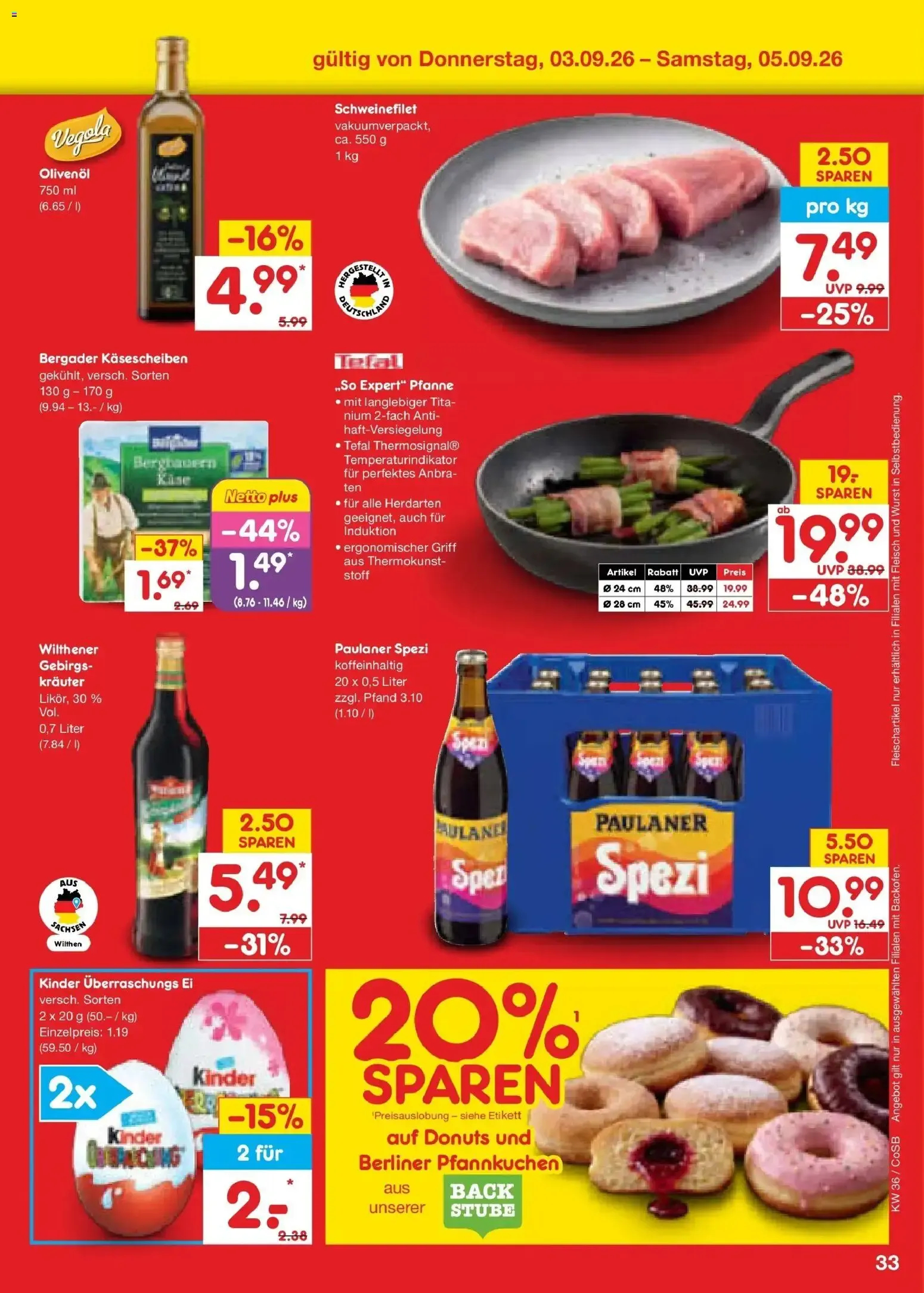 Netto Marken-Discount XXL SPAR GANZ NAH von 31. August bis 5. September 2026 - Prospekt seite 45