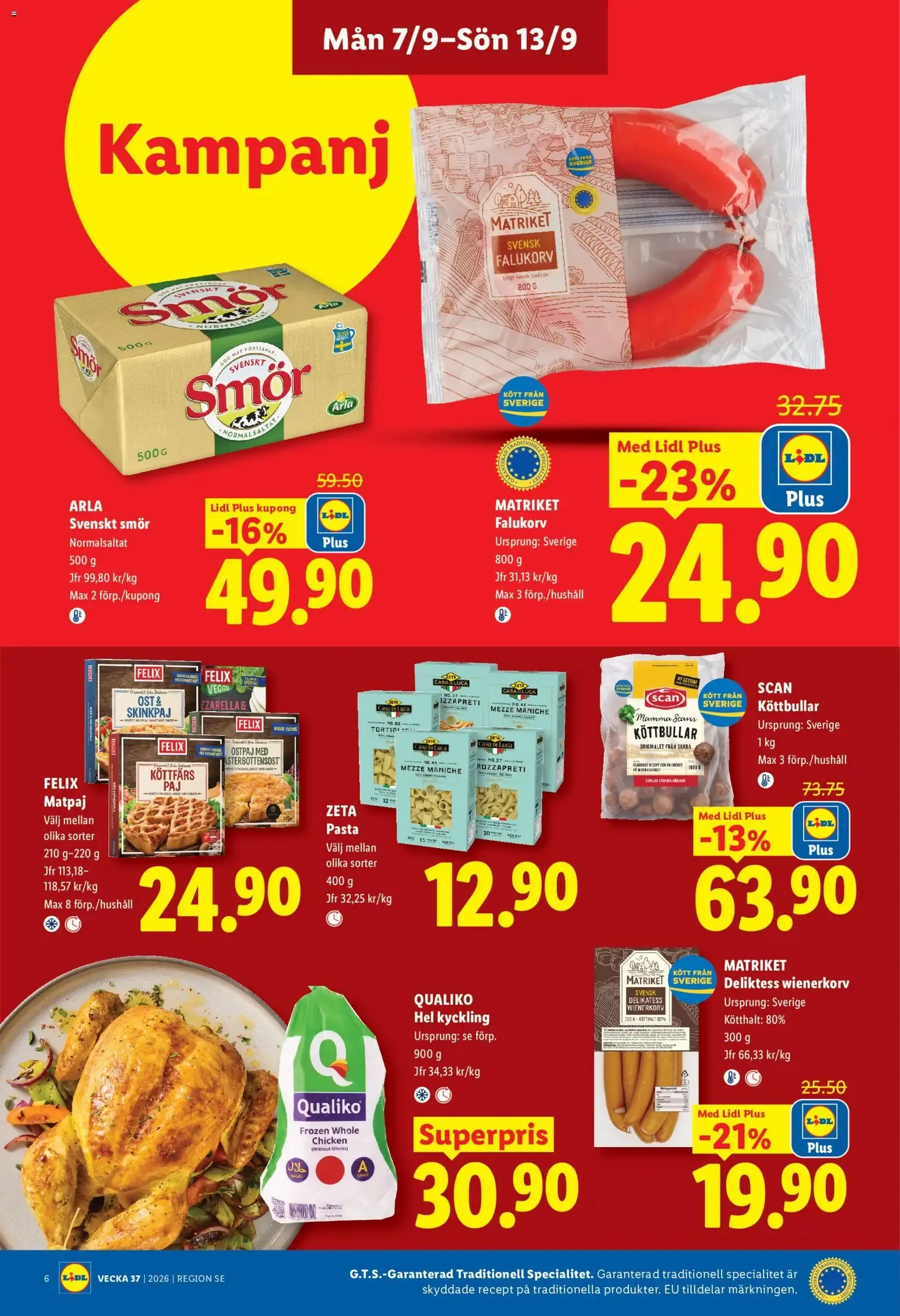Lidl erbjudanden från 07/09/2026 - 13/09/2026 > Reklamblad nuvarande rabatter från 7 september till 13 september 2026 - Reklamblad sidor 6