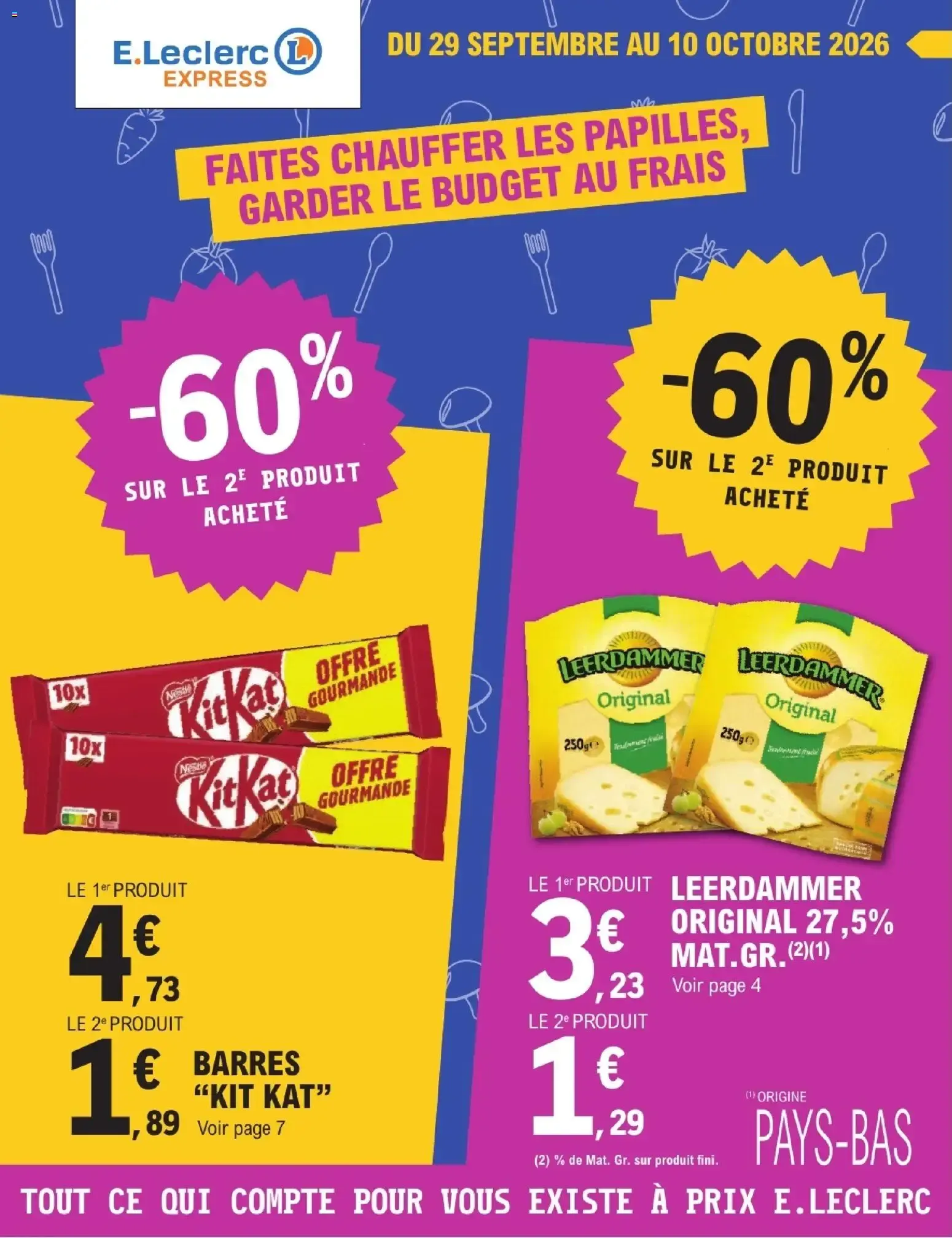 Catalogue E.Leclerc du 29/09/2026 | Nouveau promo prospectus du 29 septembre au 10 octobre 2026 - Catalogue page 1