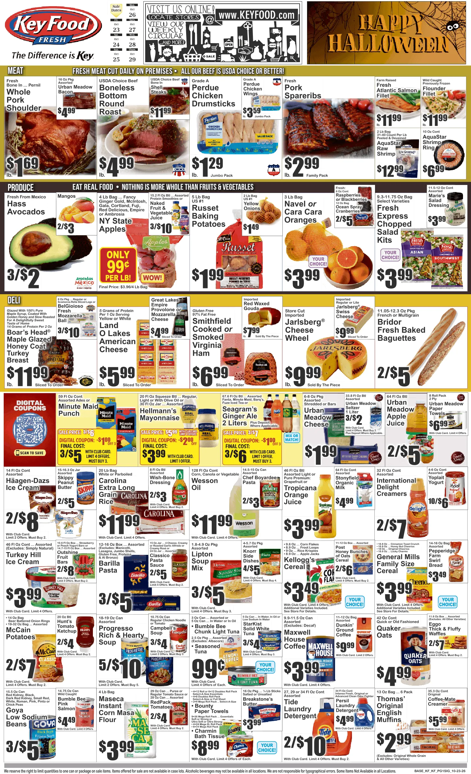 Weekly ad Current Key Food - Fresh leaflet valid from Friday 10/23/2026 to Thursday 10/29/2026 from October 23 to October 29 2026 - Page 1