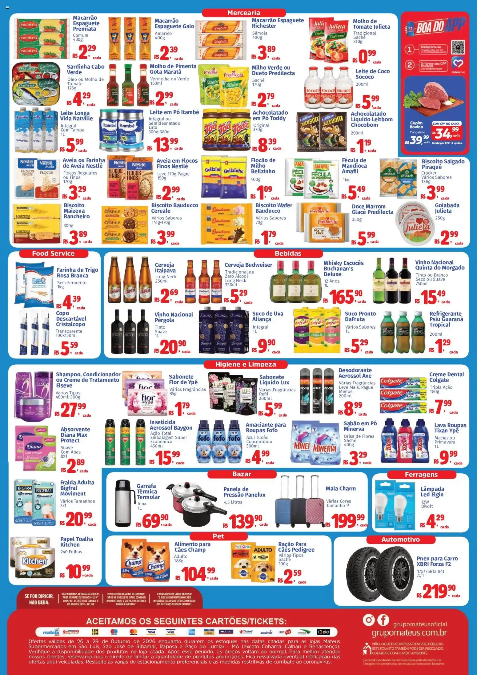Encarte de Mateus ofertas Precinho pra Levar de 26/10/2026 | Promoções Online 26 de outubro até 29 de outubro 2026 - Pagina 2