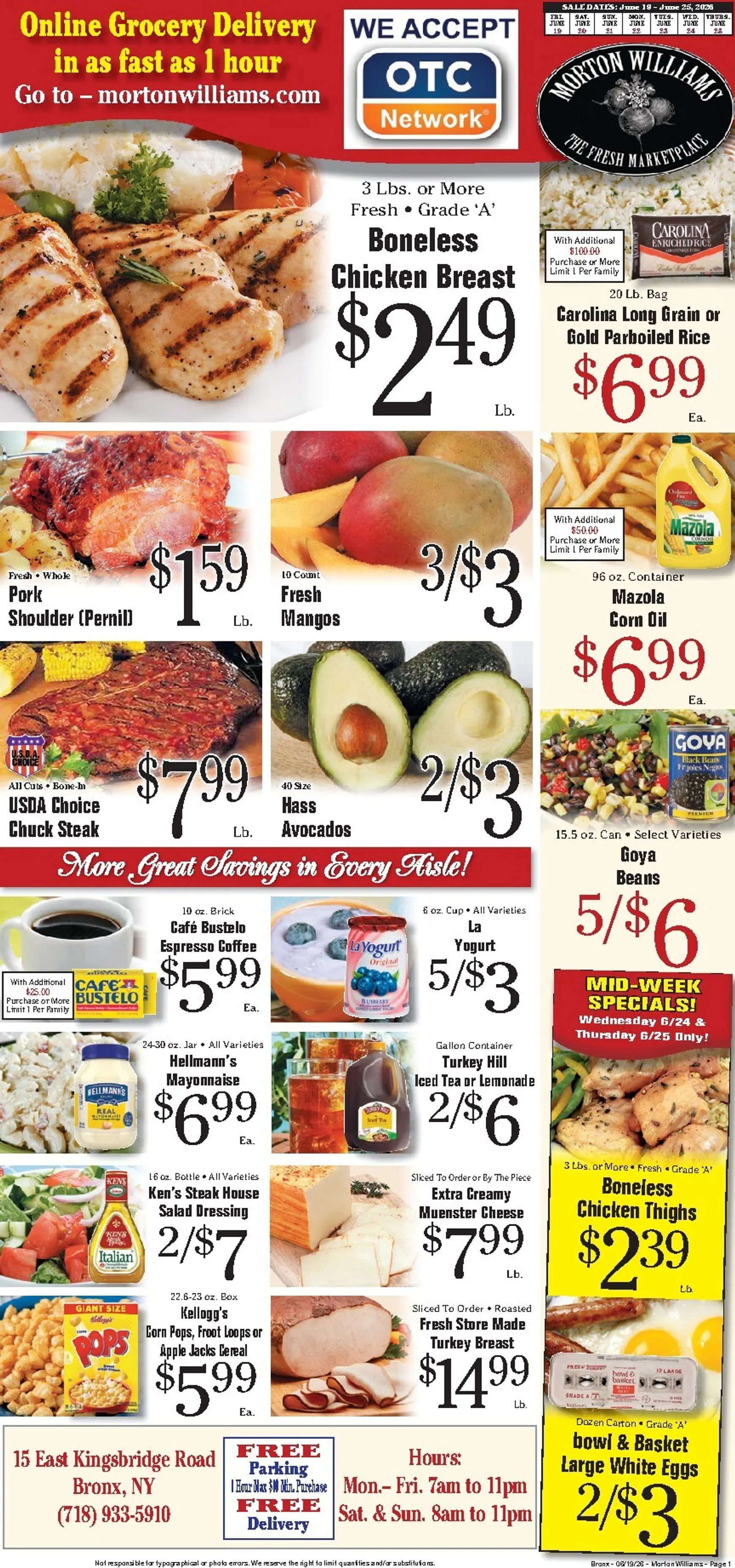 Current Morton Williams - Bronx leaflet valid from Friday 06/19/2026 to Thursday 06/25/2026