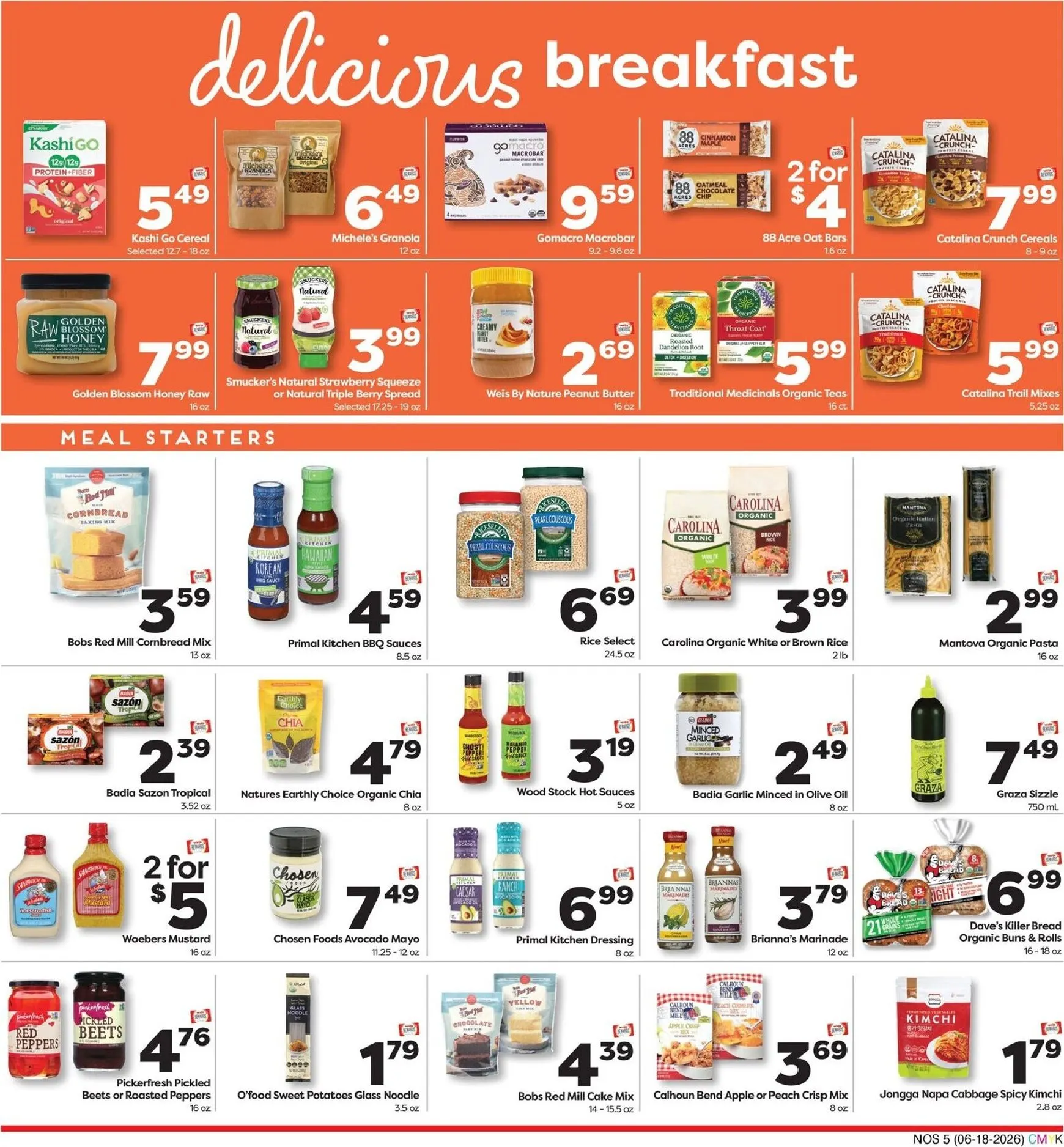 Weekly ad Current Weis Markets - Natural & Organic leaflet valid from Thursday 06/18/2026 to Wednesday 07/15/2026 from June 18 to July 15 2026 - Page 5