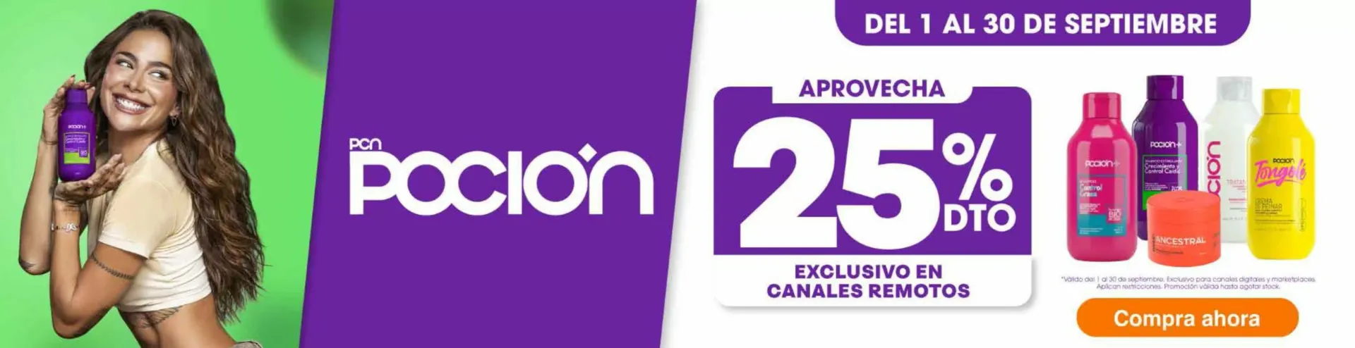 Catalogo de Poción: 25% DTO en productos capilares 1 de septiembre al 30 de septiembre 2026 - Pag 1