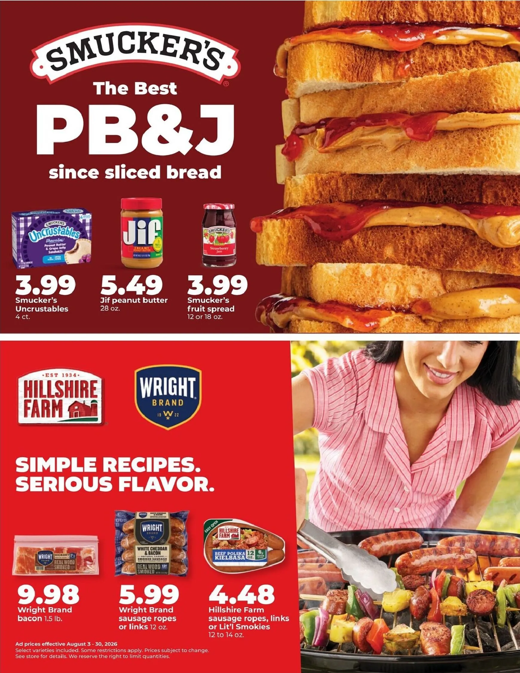 Weekly promotion Current Hy Vee August leaflet valid from Monday 08/03/2026 to Sunday 08/30/2026 spanning from August 3 to August 30 2026 - Page 13 for Catalogue 365