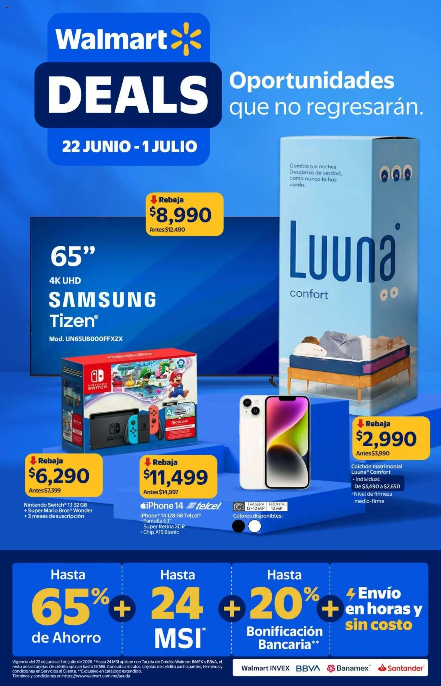 Catálogo de Walmart folleto Deals (22/06/2026 - 01/07/2026) - catálogo en línea 22 de junio al 1 de julio 2026 - Pagina 1