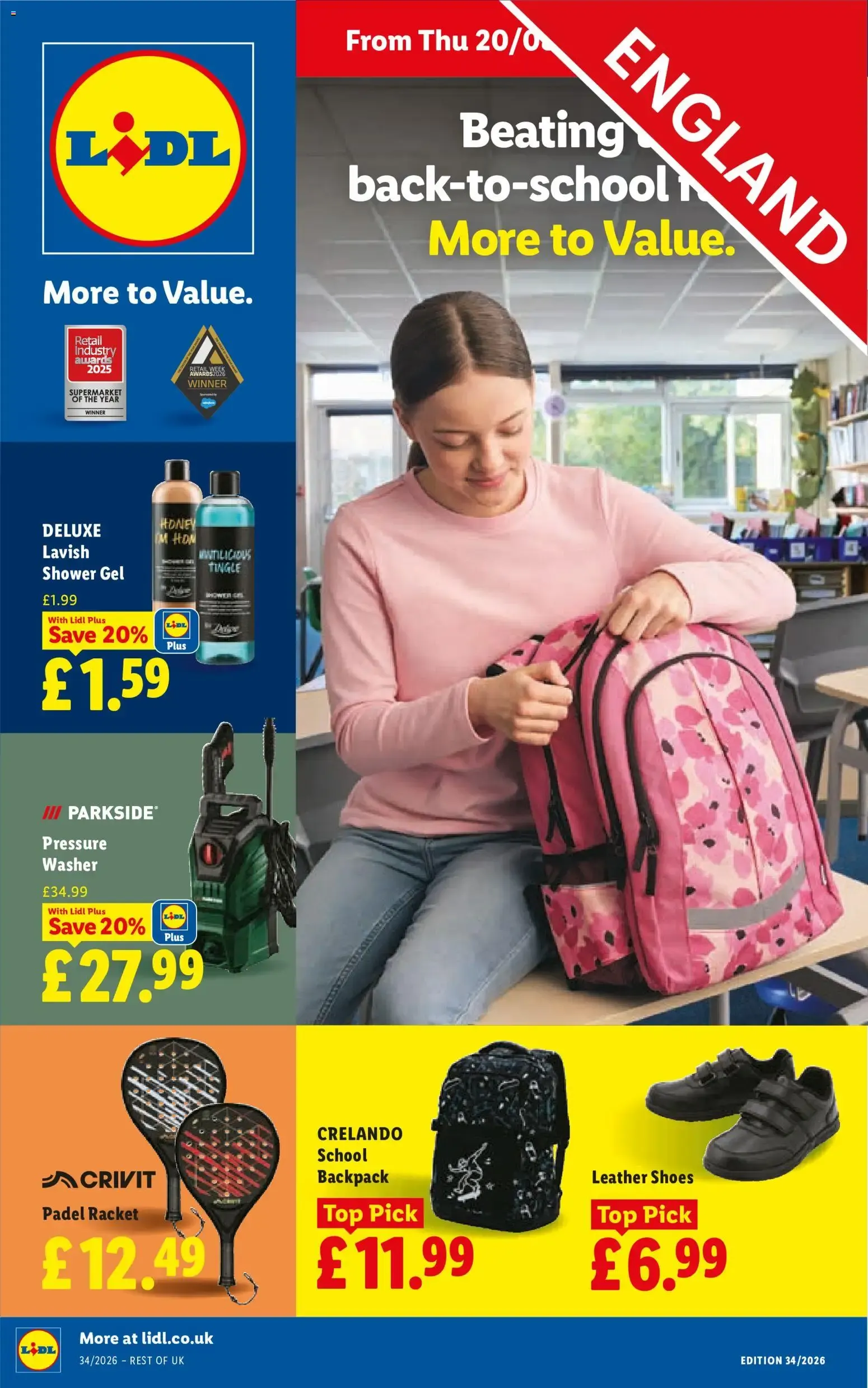 Lidl Beating back-to-school More to Value. England