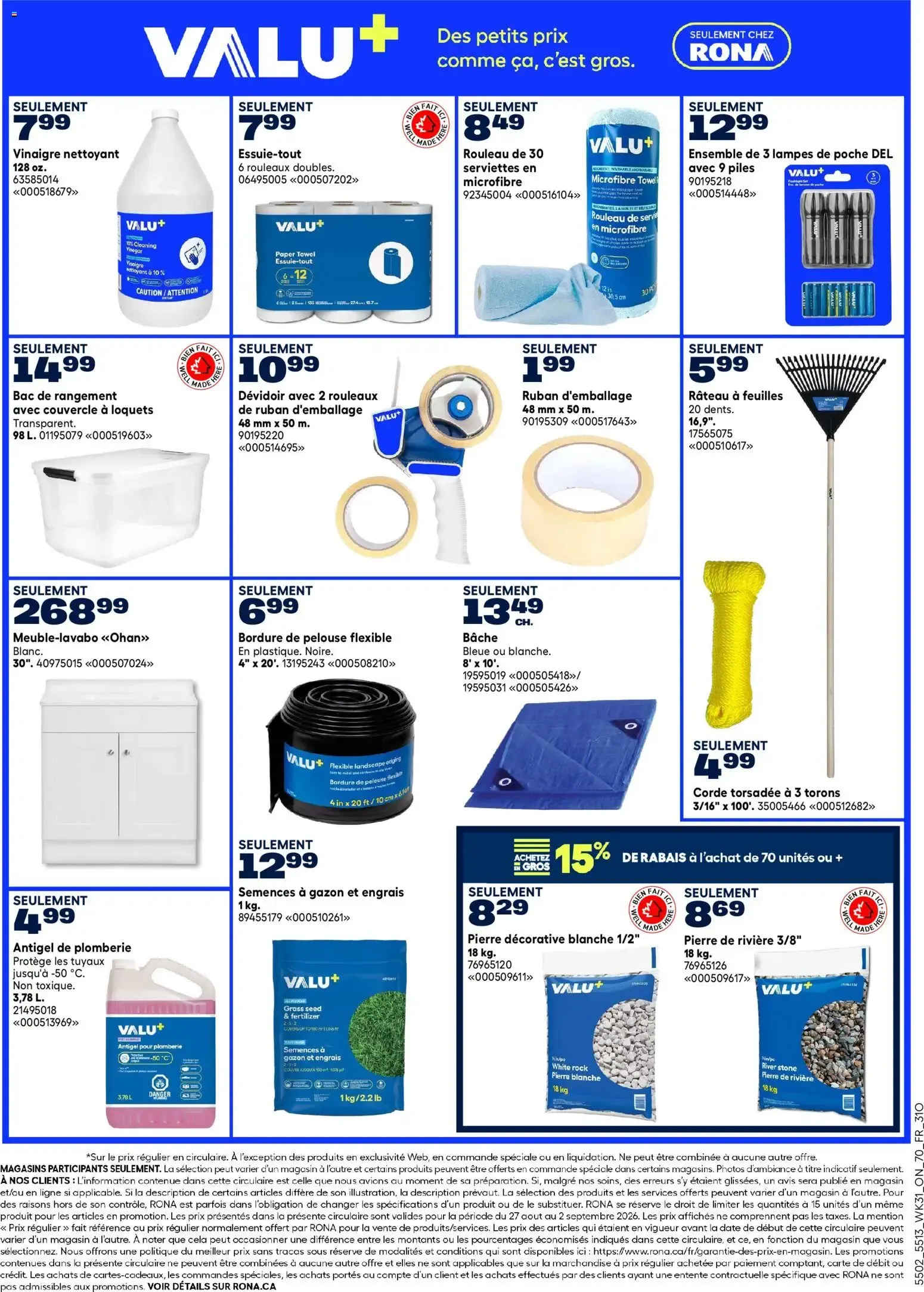 15% de Rabais from August 28 to August 30 2026 - flyer page 6