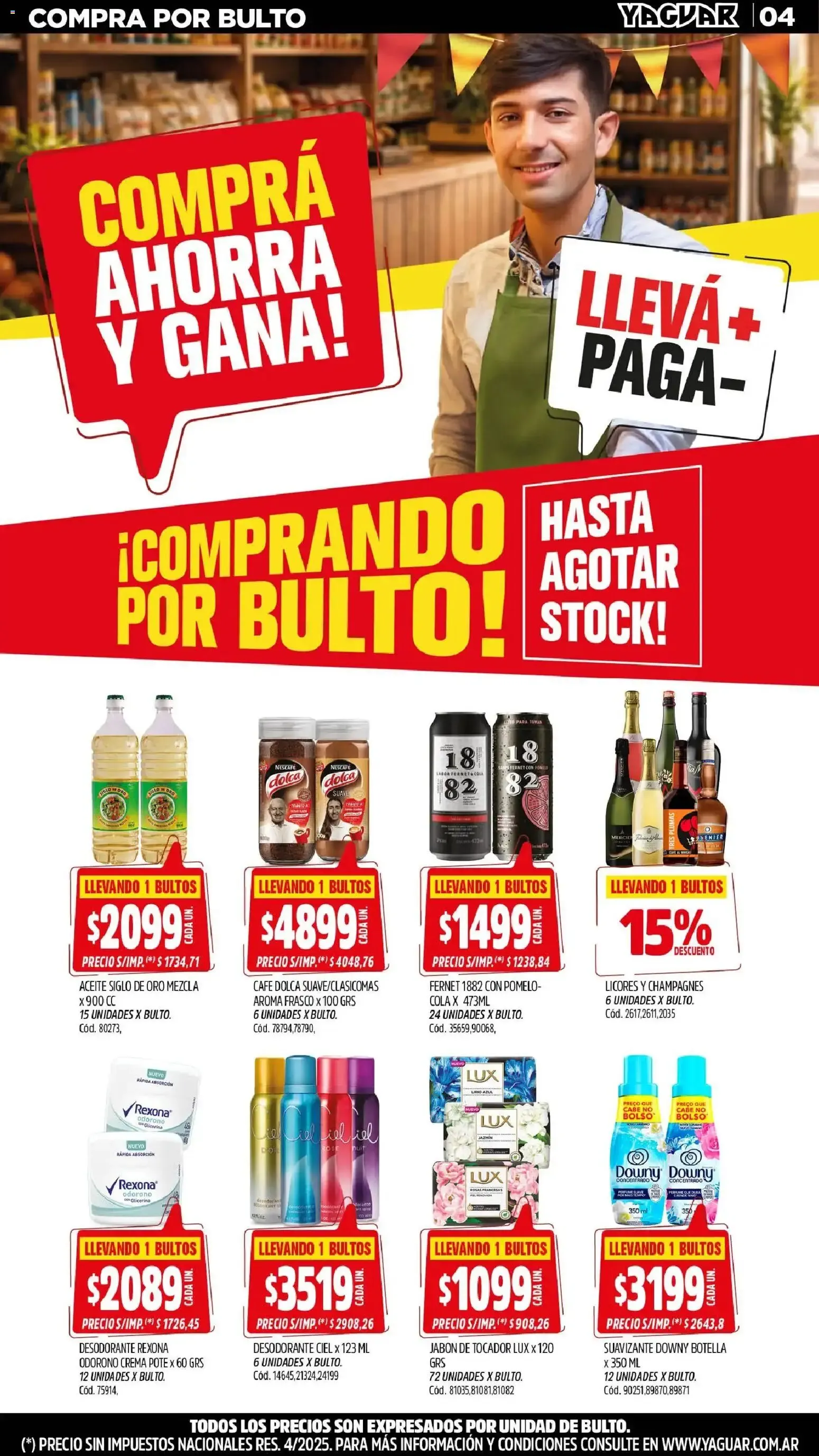 Ofertas de MAYORISTA YAGUAR MES DEL ALMACENERO 31 de agosto al 6 de septiembre 2026 - Página 4 del catálogo