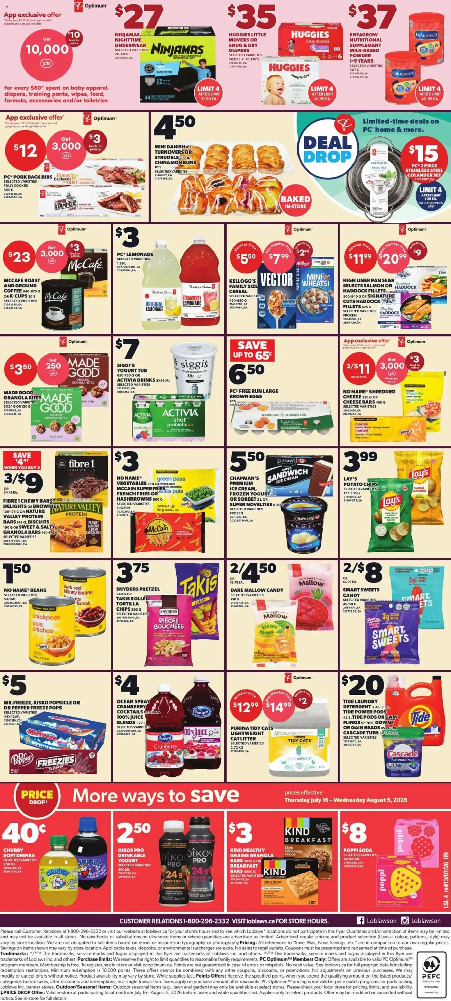 Loblaws weekly flyer / circulaire from Jul 16, 2026 > weekly specials & deals from July 16 to July 22 2026 - flyer page 2