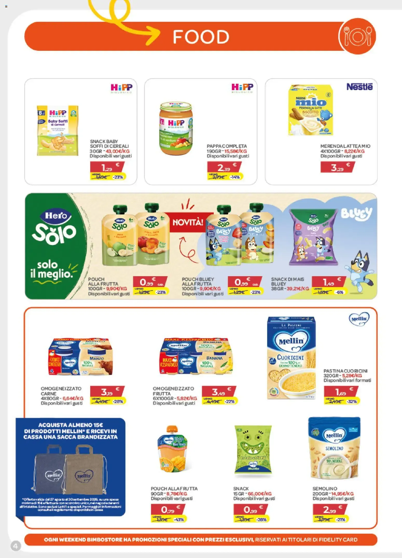 Bimbo store volantino anteprima dal 27/08 2026 - offerte settimana da 27 agosto a 30 settembre di 2026 - Pagina del volantino 4