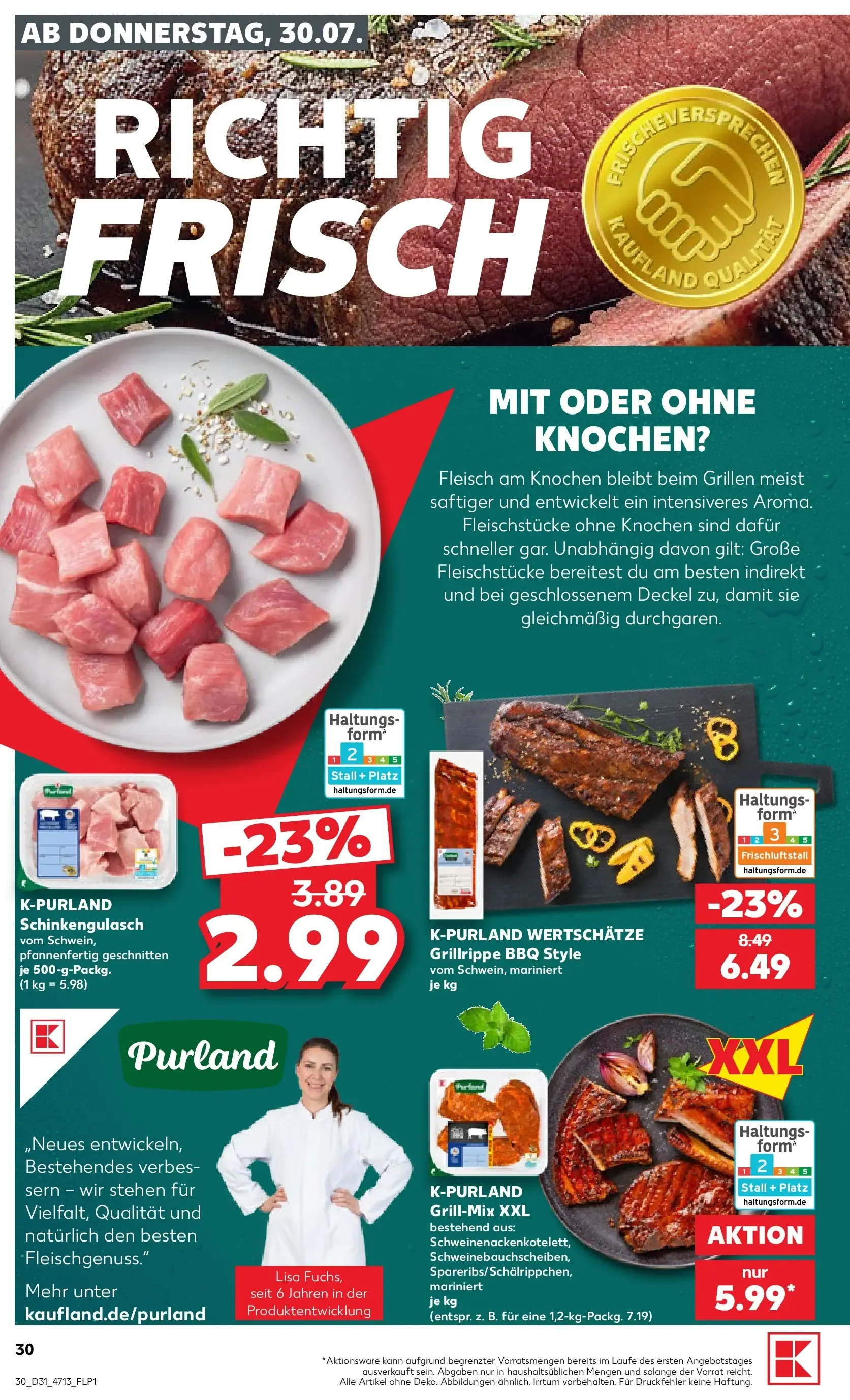 Prospekt Kaufland ab 30.07.2026 » Angebote Online zum Blättern von 30. Juli bis 5. August 2026 - Prospekt seite 30