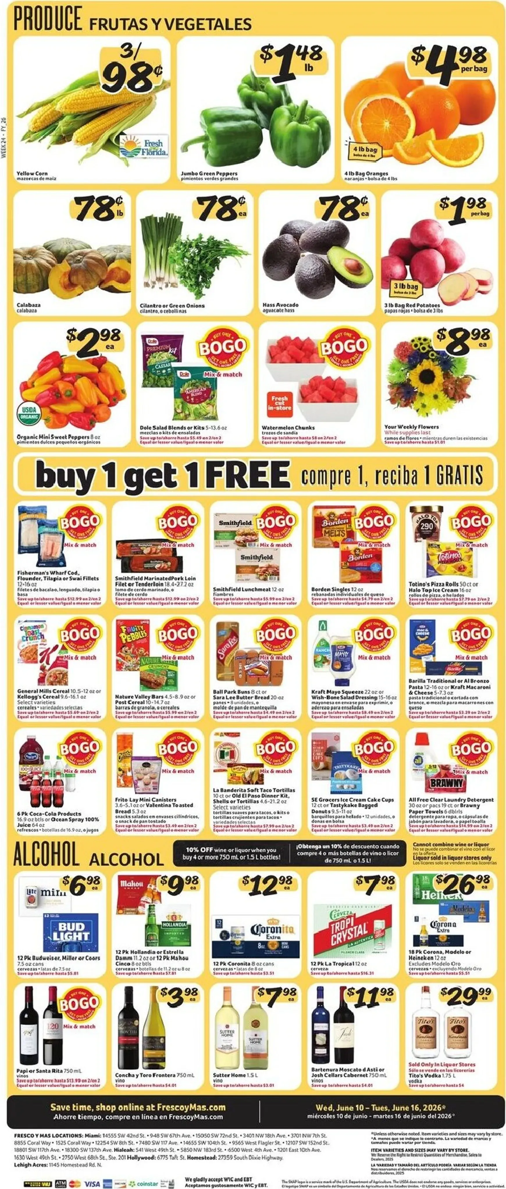 Weekly ad Fresco y Más leaflet valid from Wednesday 06/10/2026 to Tuesday 06/16/2026 from June 10 to June 16 2026 - Page 4