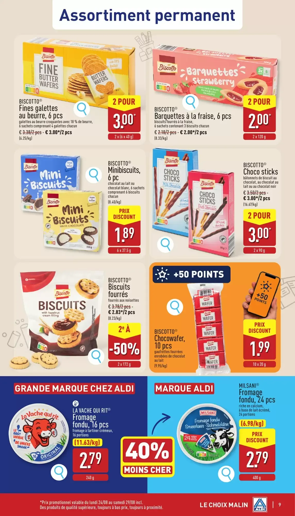 ALDI Dépliant du 24/08 au 29/08 van 24 augustus tot 29 augustus 2026 - folder pagina 9