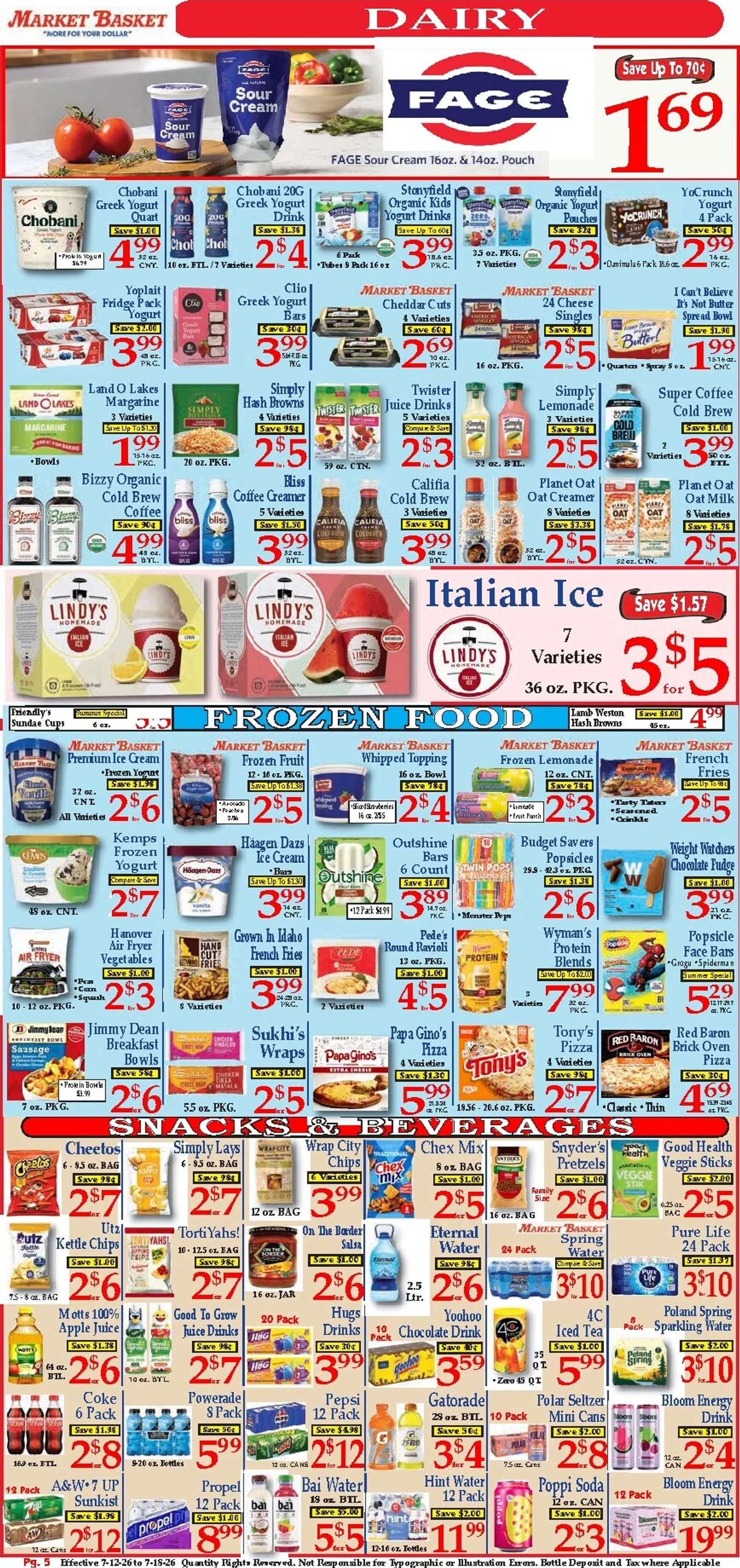 Weekly ad Current Market Basket leaflet valid from Sunday 07/12/2026 to Saturday 07/18/2026 from July 12 to July 18 2026 - Page 5