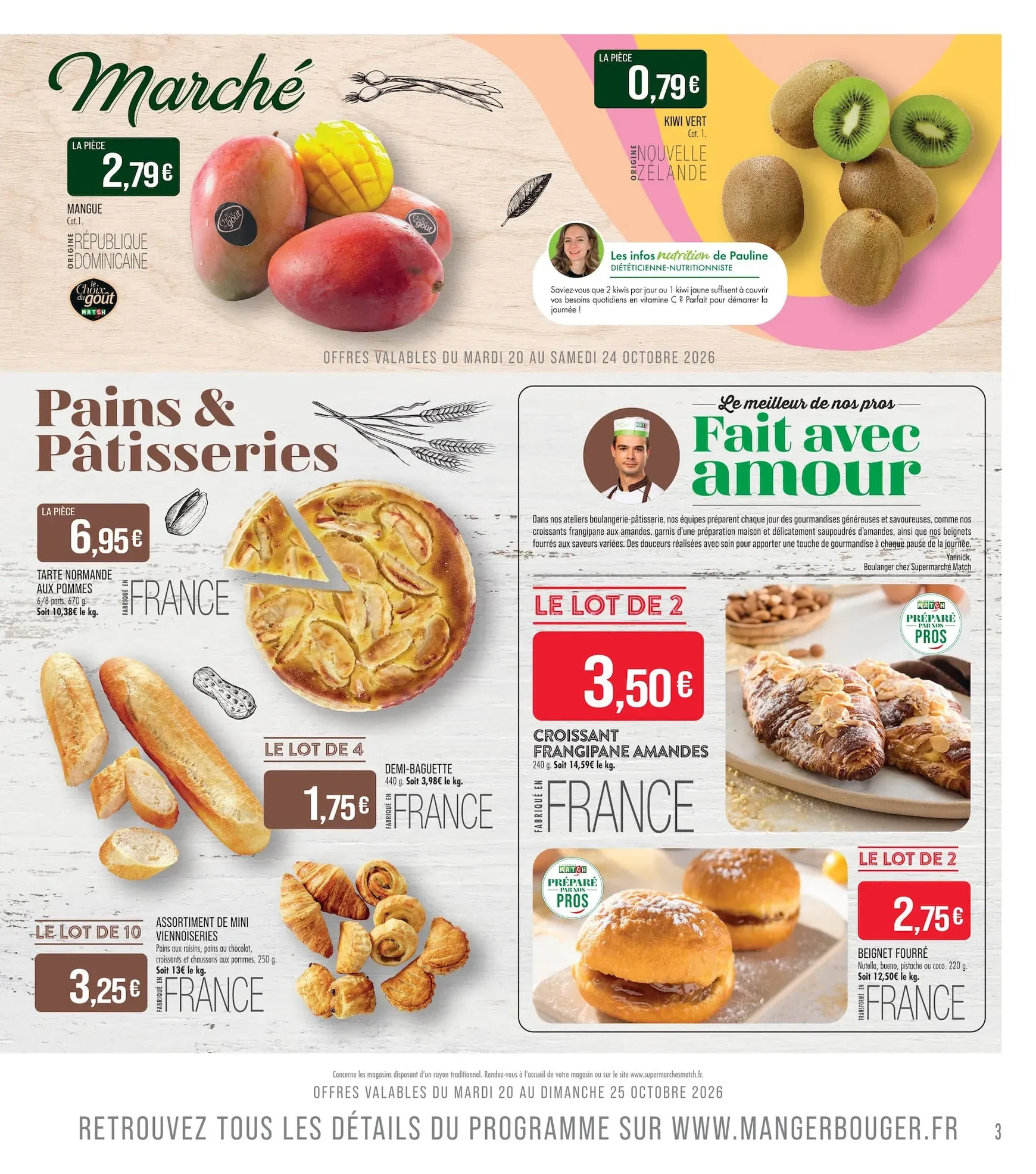 Current Match - La Match Mania leaflet valid from du mardi 20/10/2026 to du dimanche 01/11/2026 du 20 octobre au 1 novembre 2026 - Catalogue page 3