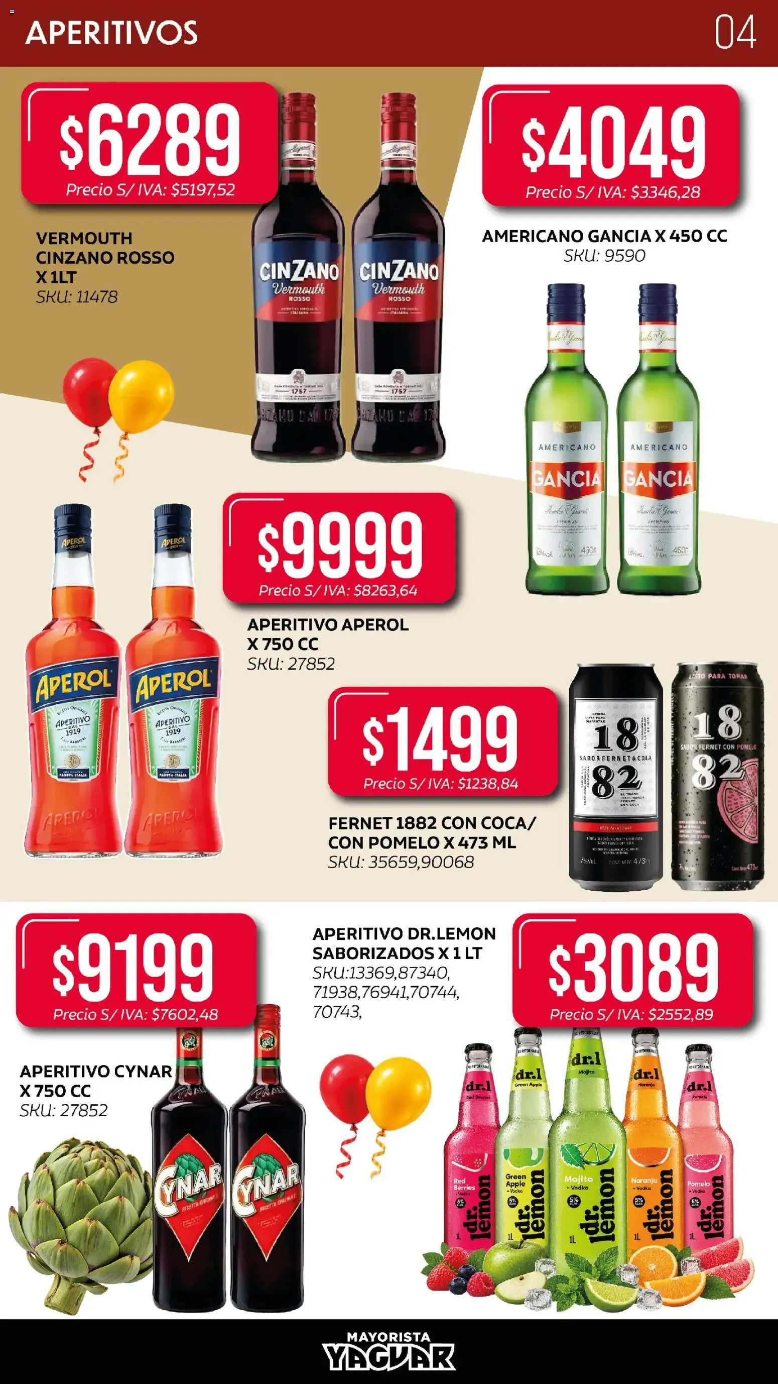 Ofertas de Yaguar - Especial Bebidas del 19/10/2026 - 01/11/2026 19 de octubre al 1 de noviembre 2026 - Página 4 del catálogo