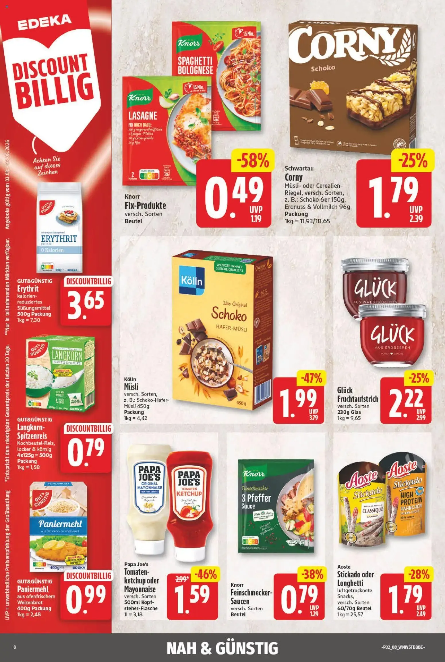 NP Partner der EDEKA: Kleine Preise - Starke Marken von 3. August bis 8. August 2026 - Prospekt seite 7