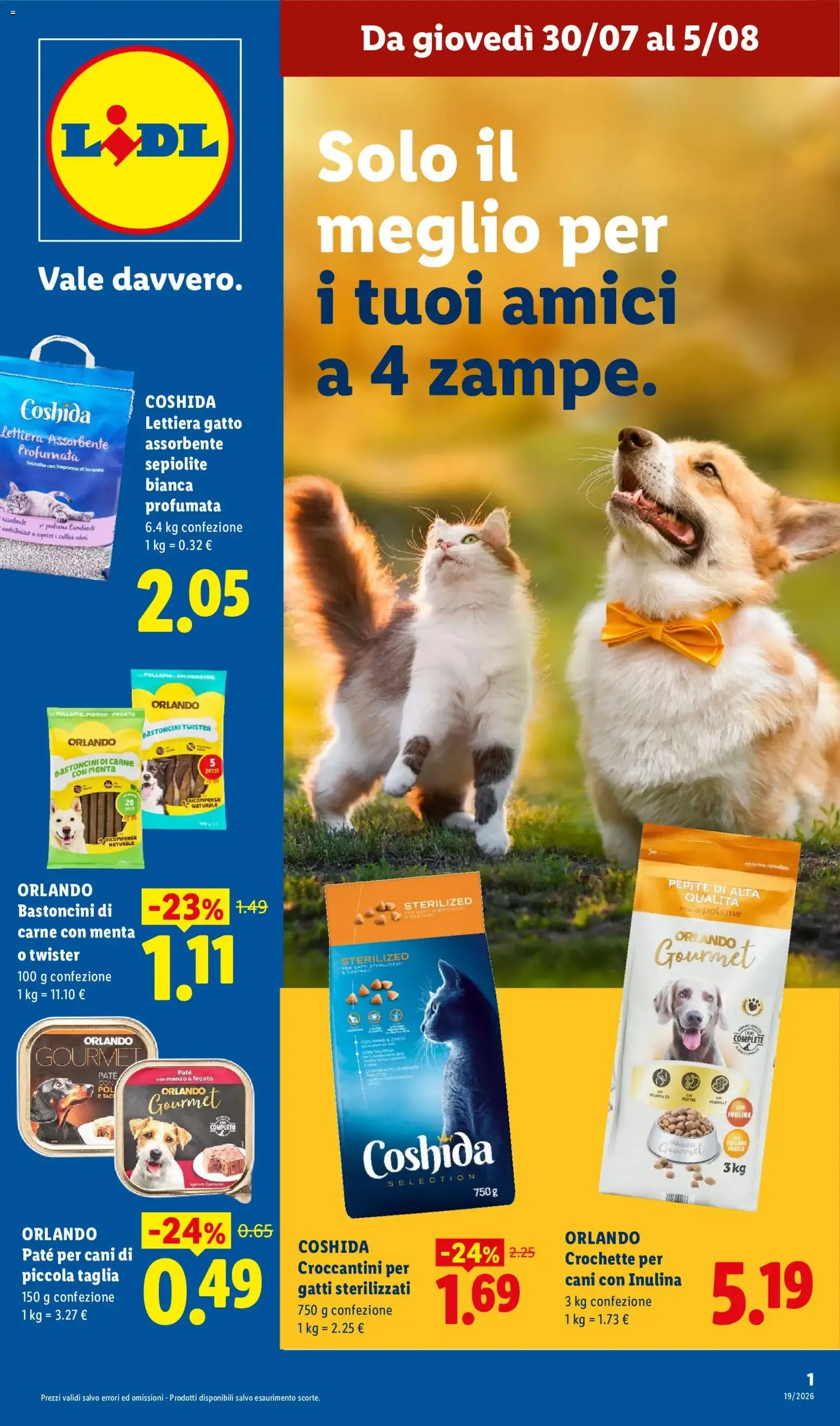 Lidl: Solo il meglio per i tuoi amici a 4 zampe