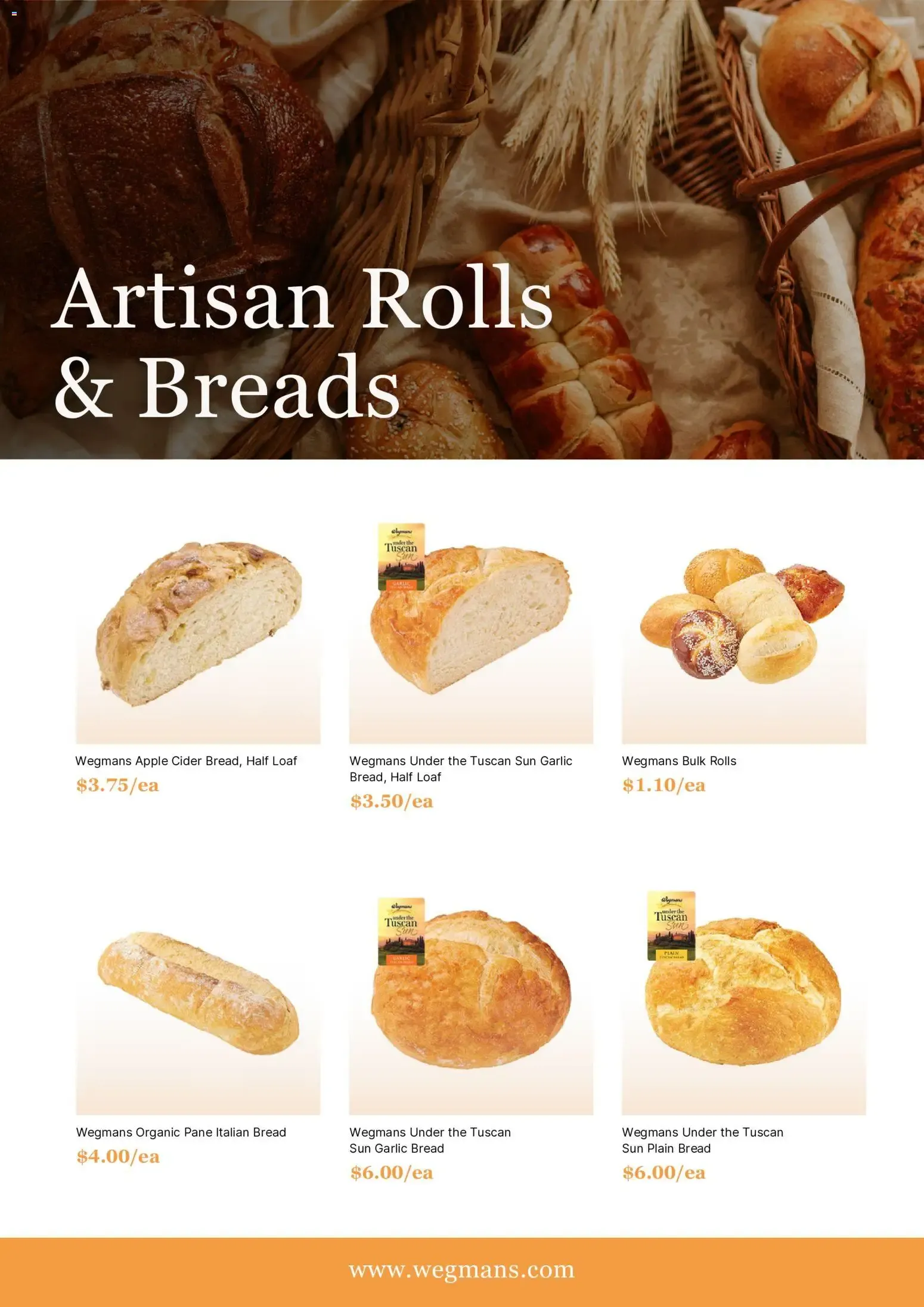 Weekly ad Wegmans Artisan Rolls & Breads from October 1 to November 1 2026 - Page 2