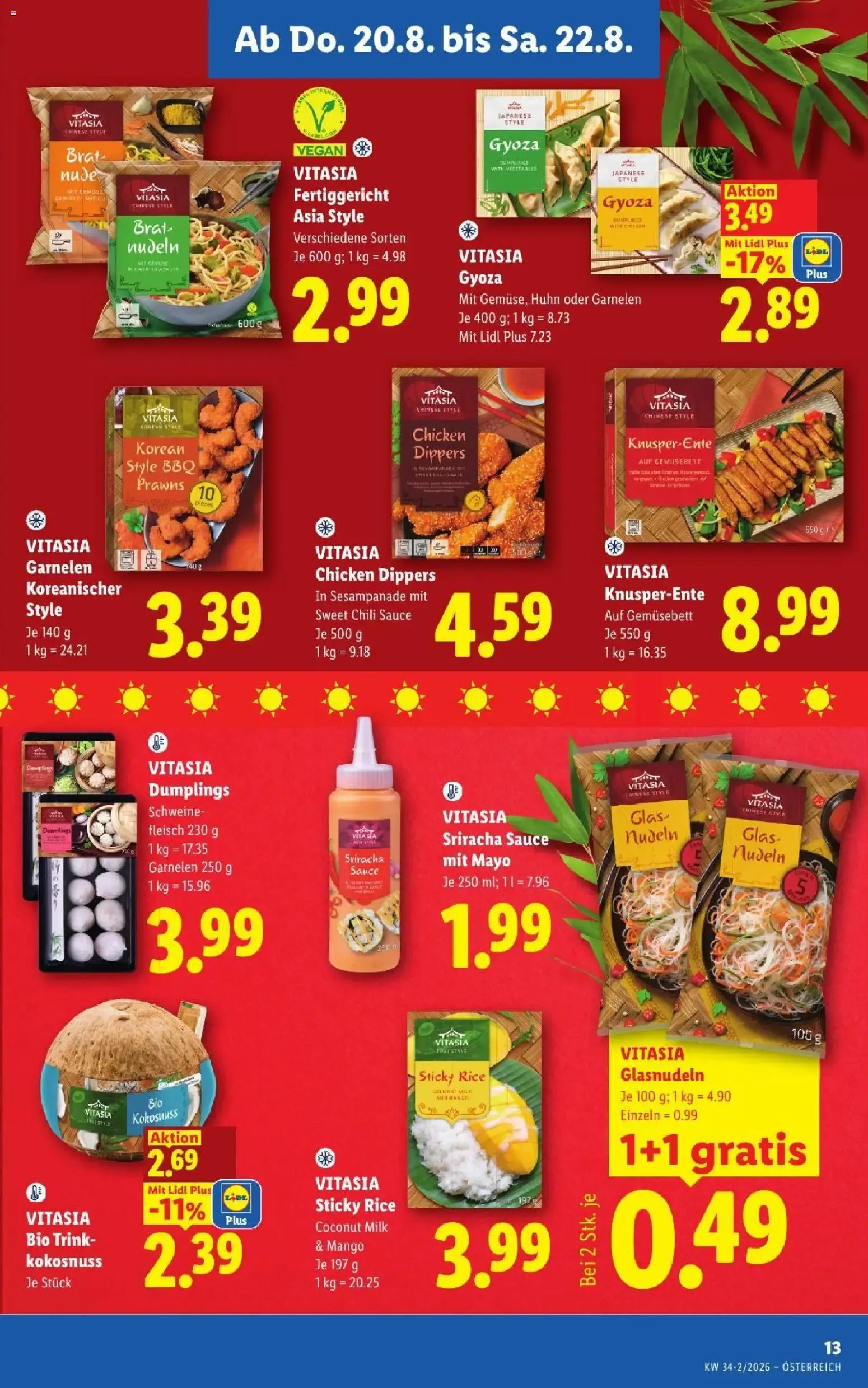 Mit Lidl Plus Österreichs günstigste Preise von 20. August bis 22. August 2026 - Flugblätt seite 15