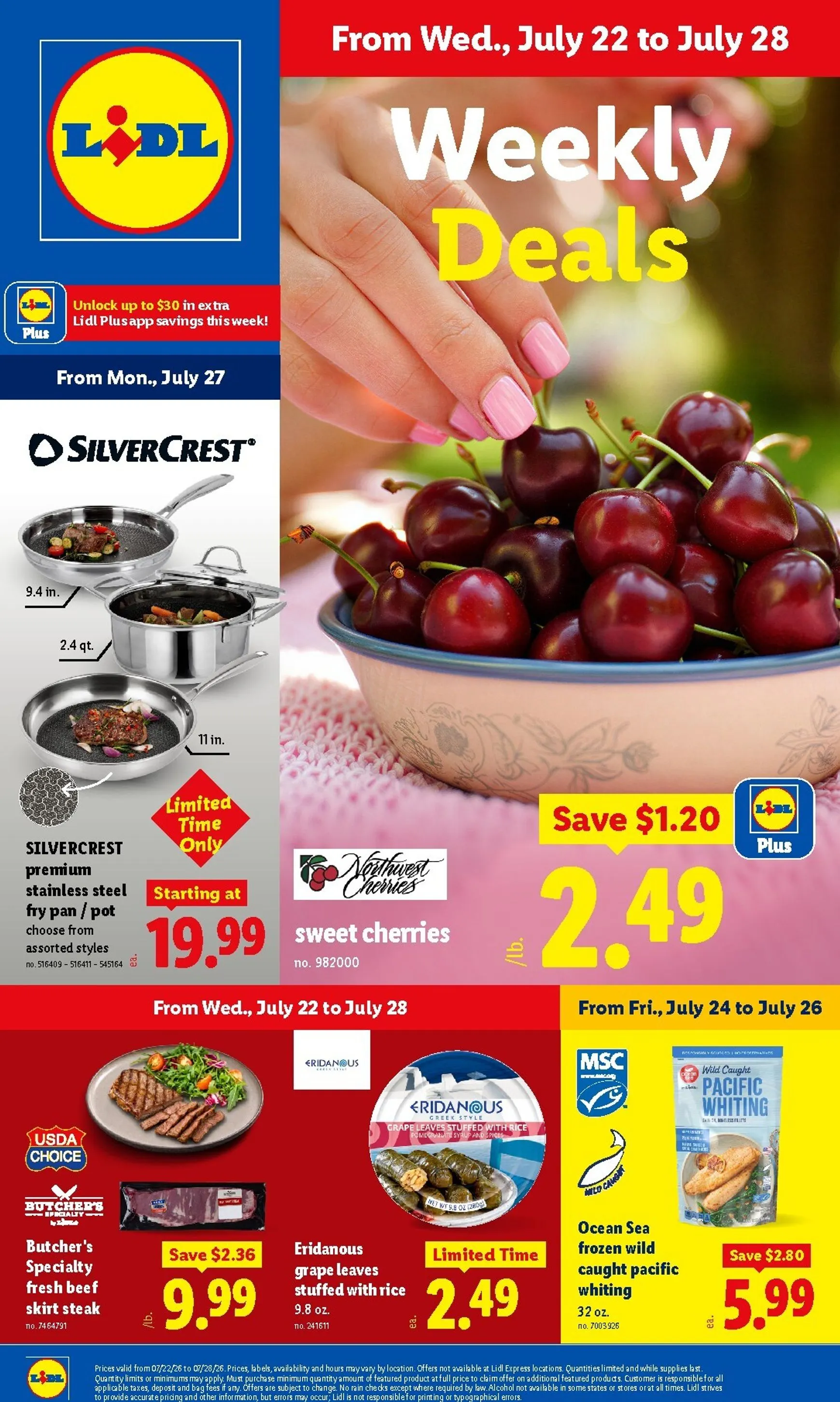 Weekly ad Lidl Weekly Deals Flyer from July 22 to July 28 2026 - Page 1