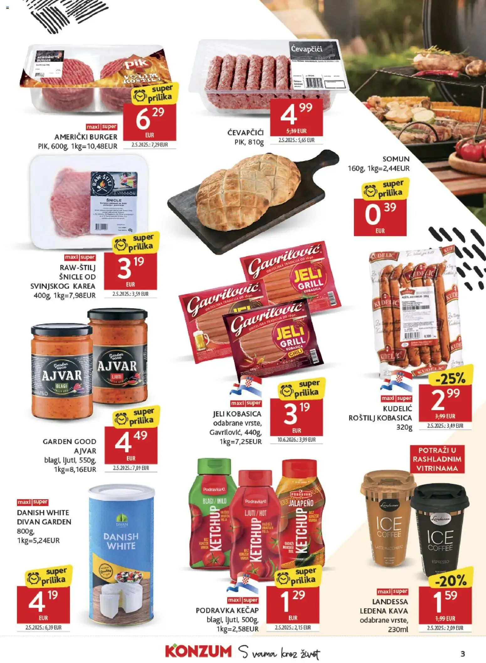 Katalog Konzum Katalog novi od 04.08.2026 na listanje > letak digitalni od 4. kolovoza do 11. kolovoza 2026. - Pregled Stranica 3