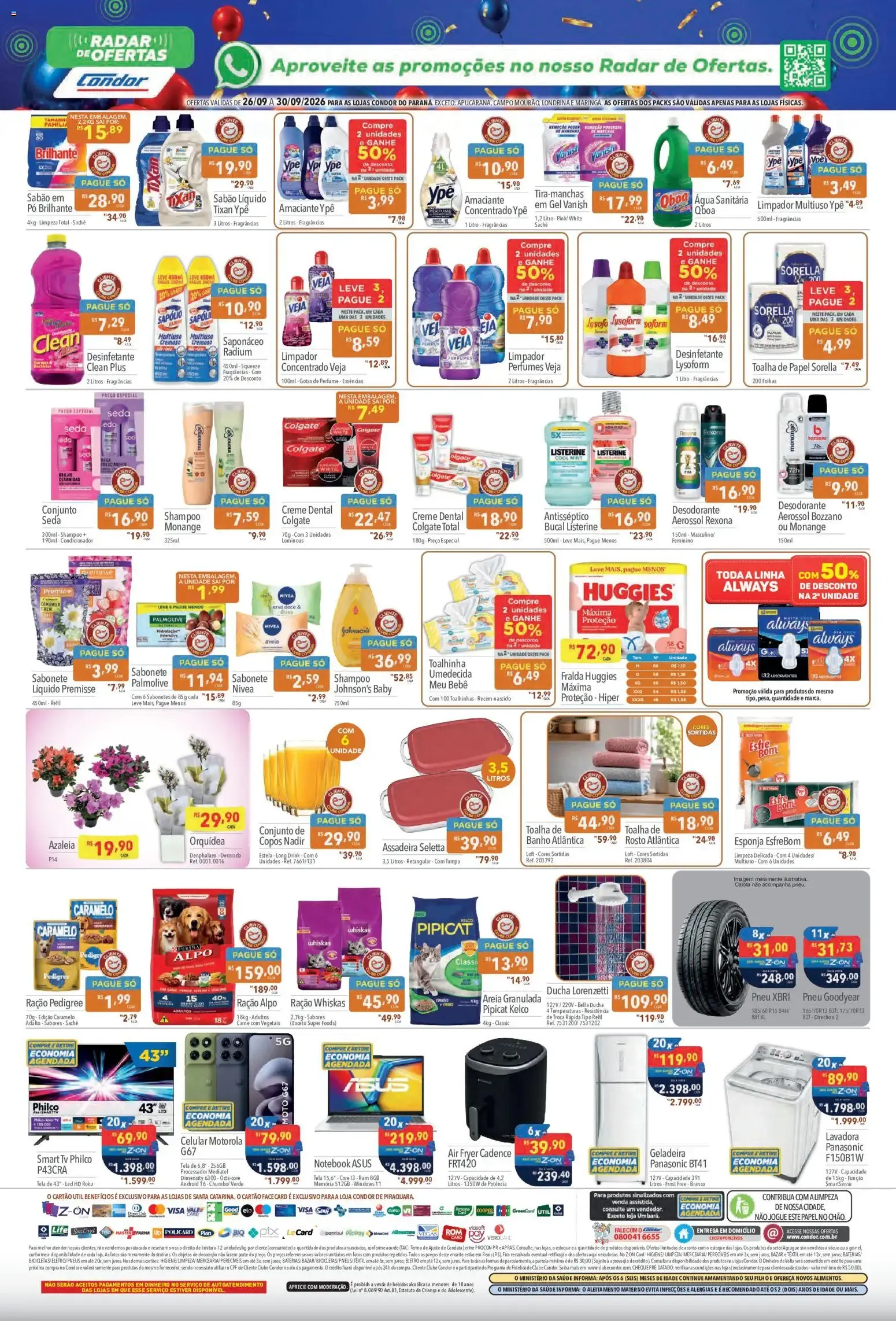 Encarte de Supermercados Condor ofertas Aniversário de 26/09/2026 26 de setembro até 30 de setembro 2026 - Pagina 4