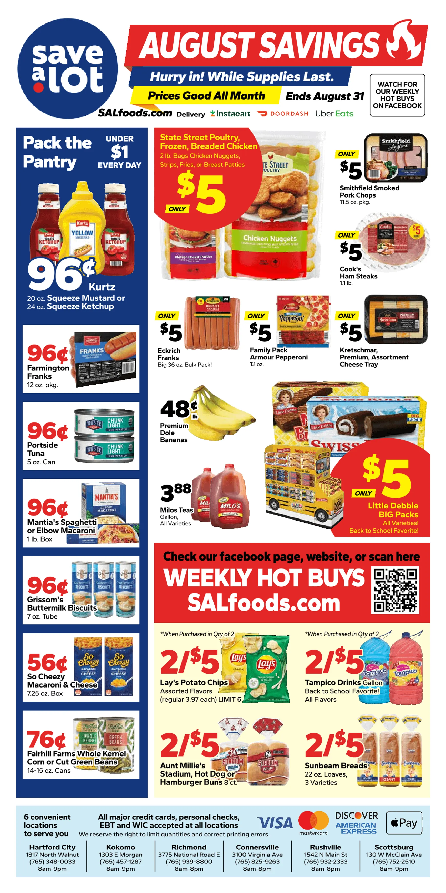 Weekly ad Current Save a Lot - August Savings leaflet valid from Monday 08/10/2026 to Monday 08/31/2026 from August 1 to August 31 2026 - Page 1