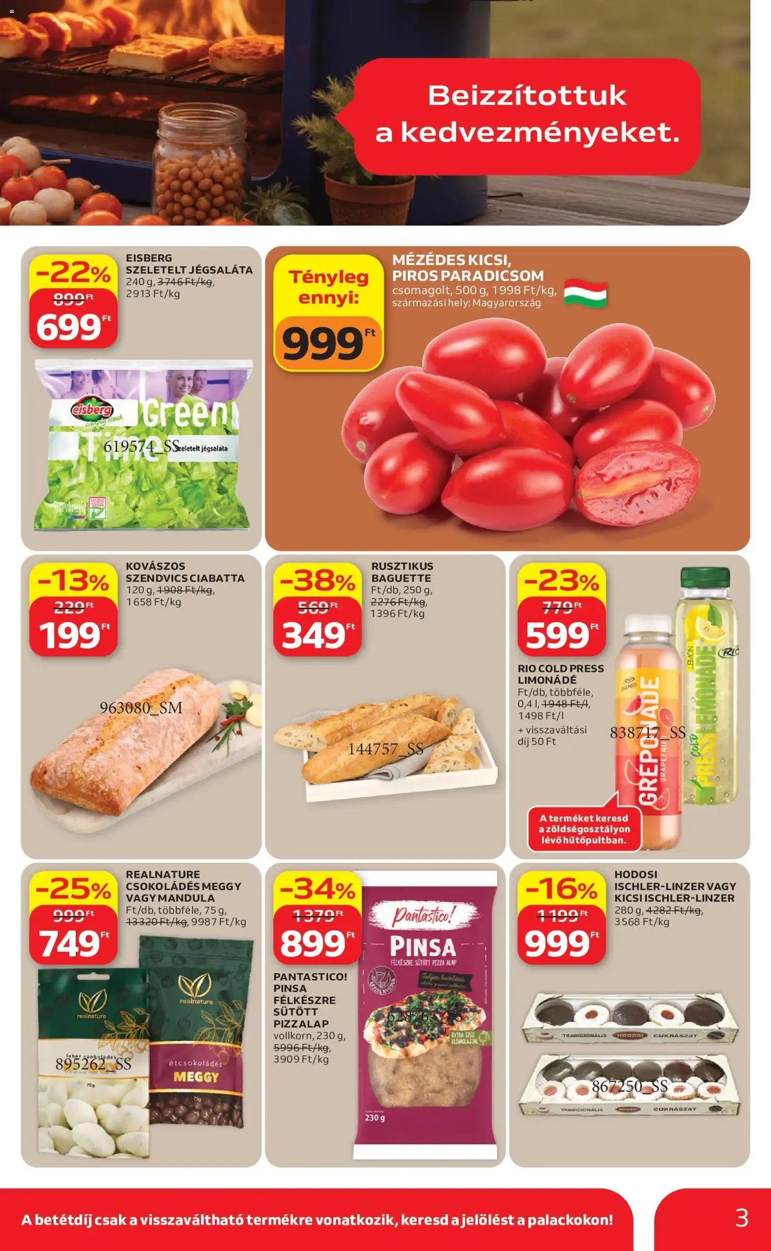 Katalógus Auchan Grill ajánlataink - 2026.06.18. -tól/töl > akció, lapozható szórólap 🛍️ június 18.-tól június 24.-ig 2026. - Oldal 3