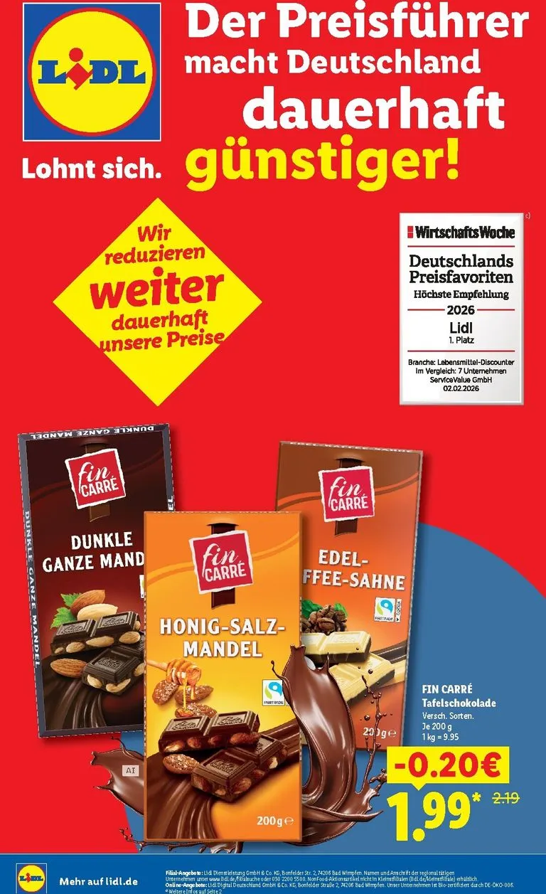 Lidl - Der Preisführer macht Deutschland Prospekt – von Dienstag 01.09.2026 bis Mittwoch 30.09.2026 von 1. September bis 30. September 2026 - Prospekt seite 1