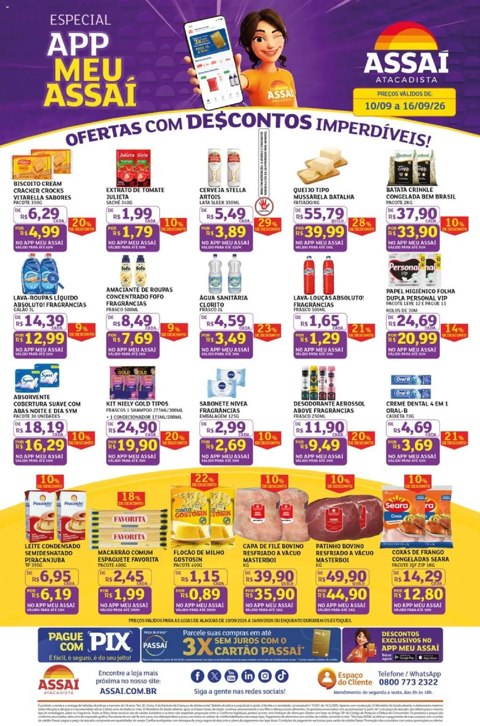 Encarte de Assaí Atacadista ofertas - AL de 10/09/2026 | Promoções Online 10 de setembro até 16 de setembro 2026 - Pagina 1