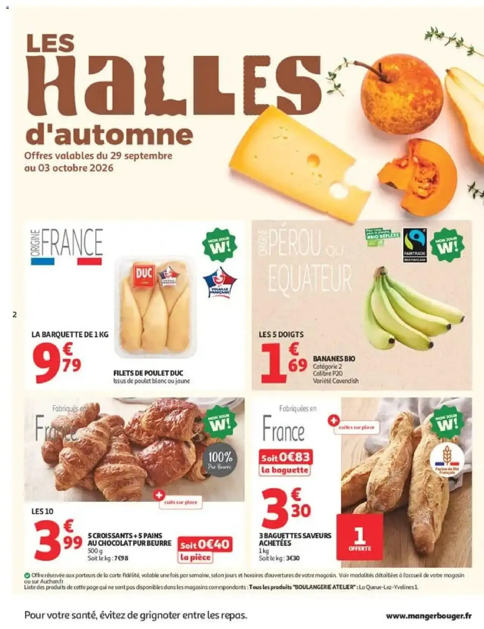 Auchan Halles d'automne supers à partir du 29/09/2026 - promo en ligne du 29 septembre au 10 octobre 2026 - Catalogue page 2