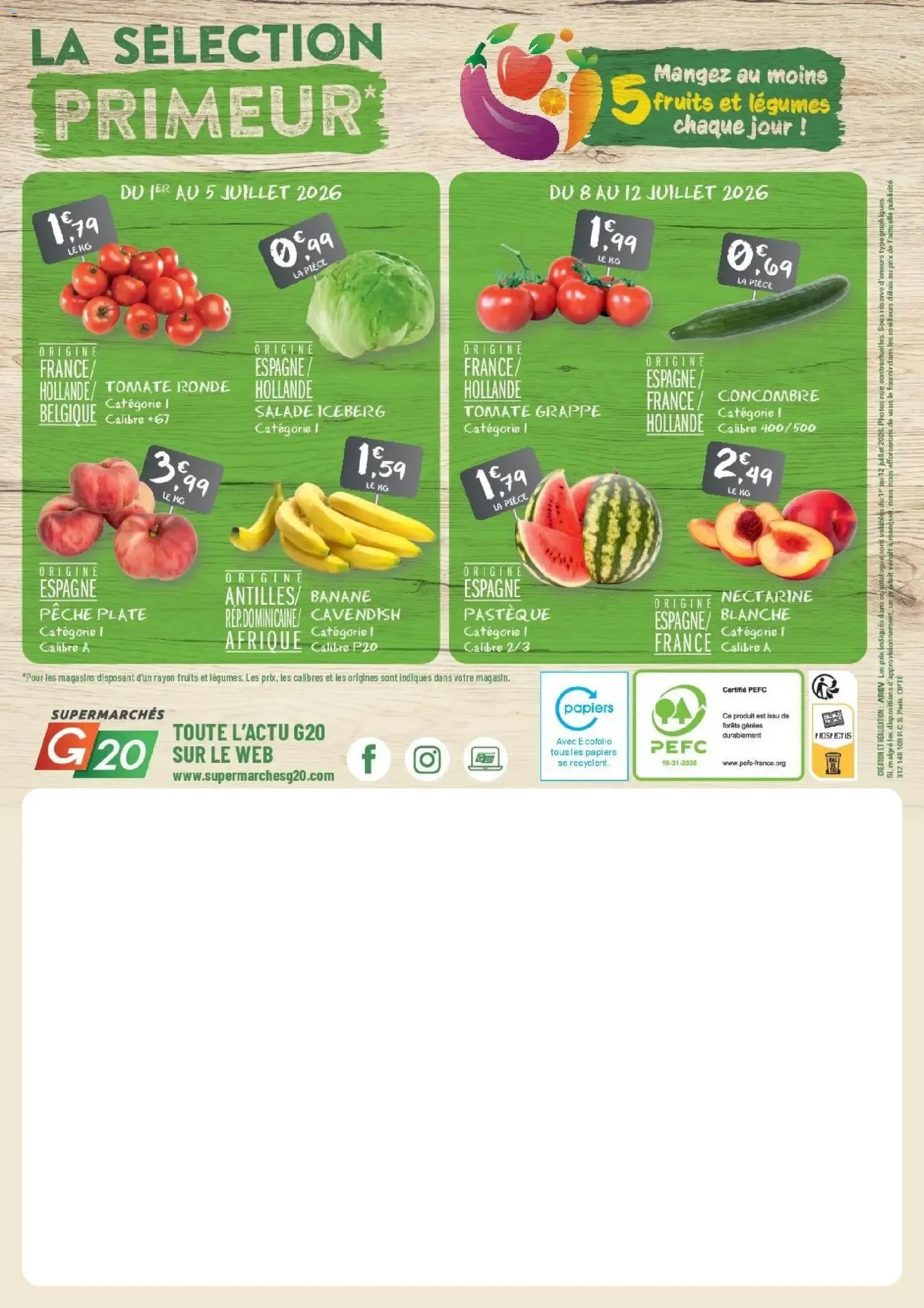 G20 Supermarchés catalogue à partir du 01/07/2026 - promo en ligne du 1 juillet au 12 juillet 2026 - Catalogue page 20