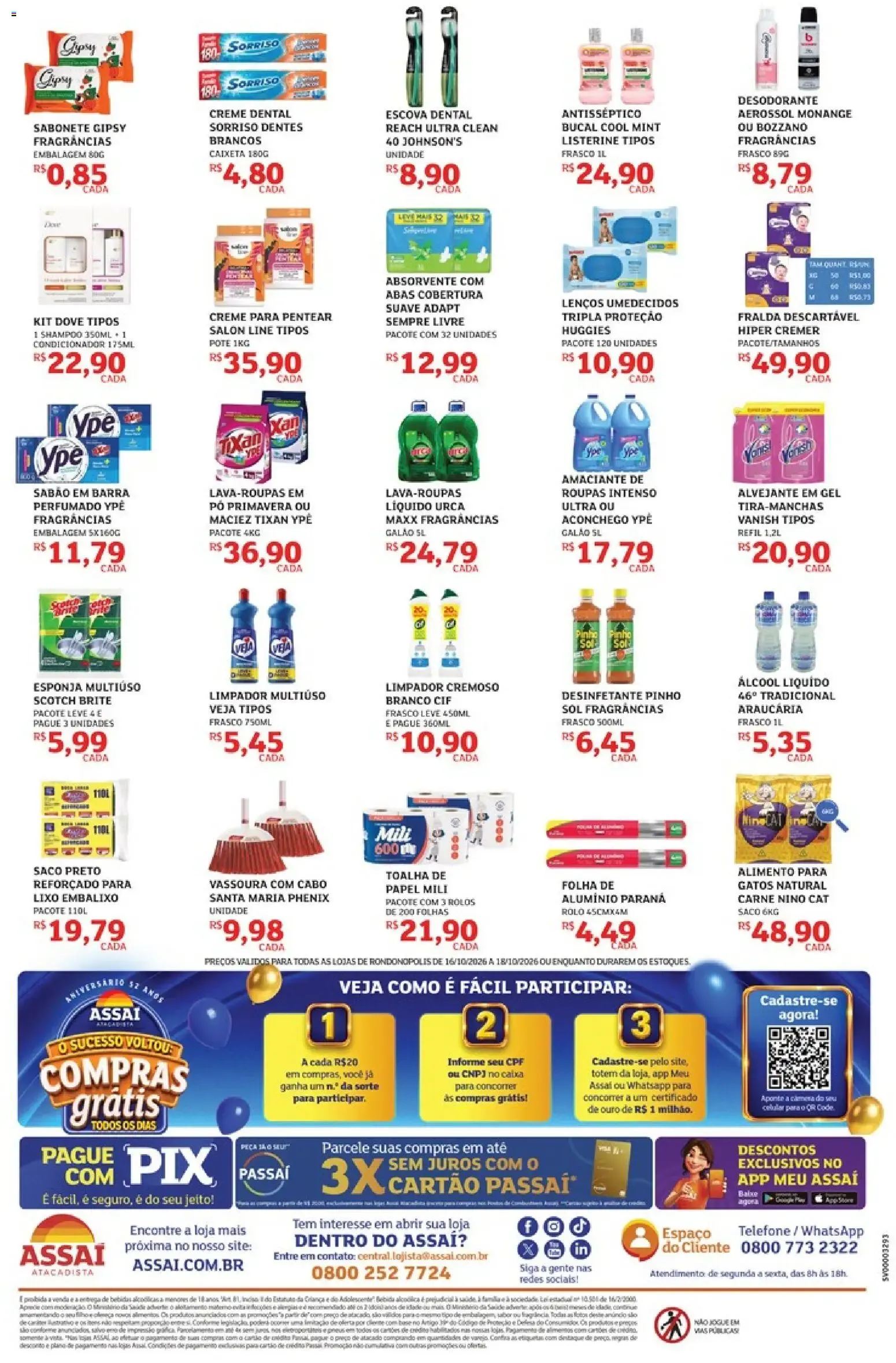 Encarte de Assaí Atacadista: Compras Grátis 16 de outubro até 18 de outubro 2026 - Pagina 4