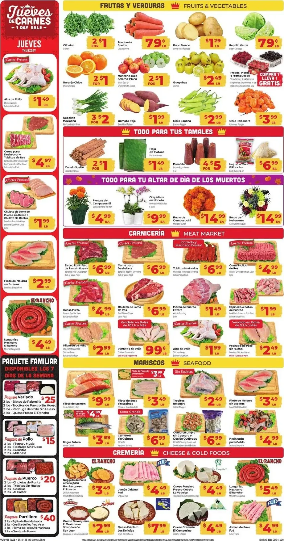 Weekly ad Current El Rancho leaflet valid from Wednesday 10/28/2026 to Tuesday 11/03/2026 from October 28 to November 3 2026 - Page 4