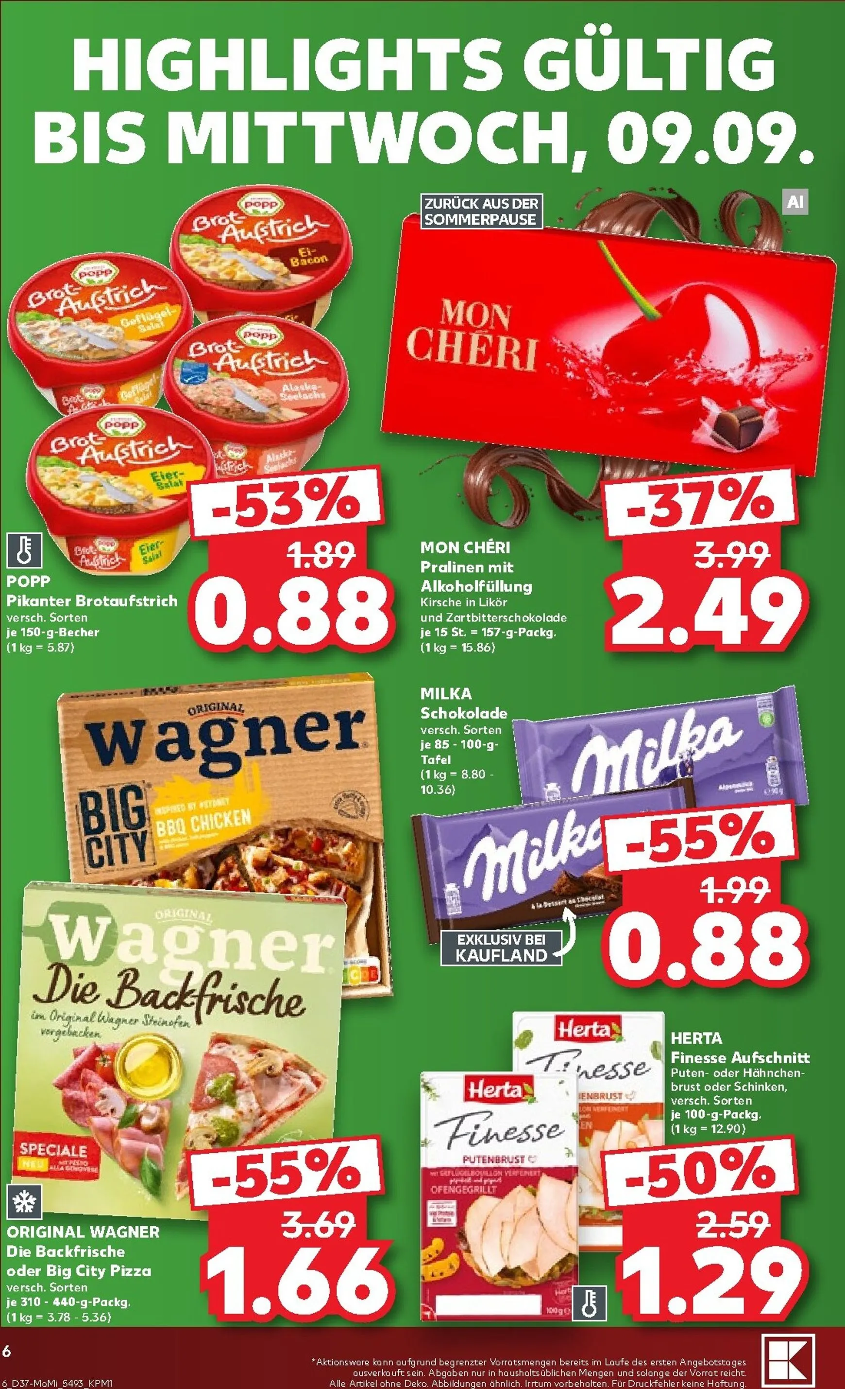 Kaufland - Richtig Sparen Prospekt nächste Woche – von Montag 07.09.2026 bis Mittwoch 09.09.2026 von 7. September bis 9. September 2026 - Prospekt seite 6