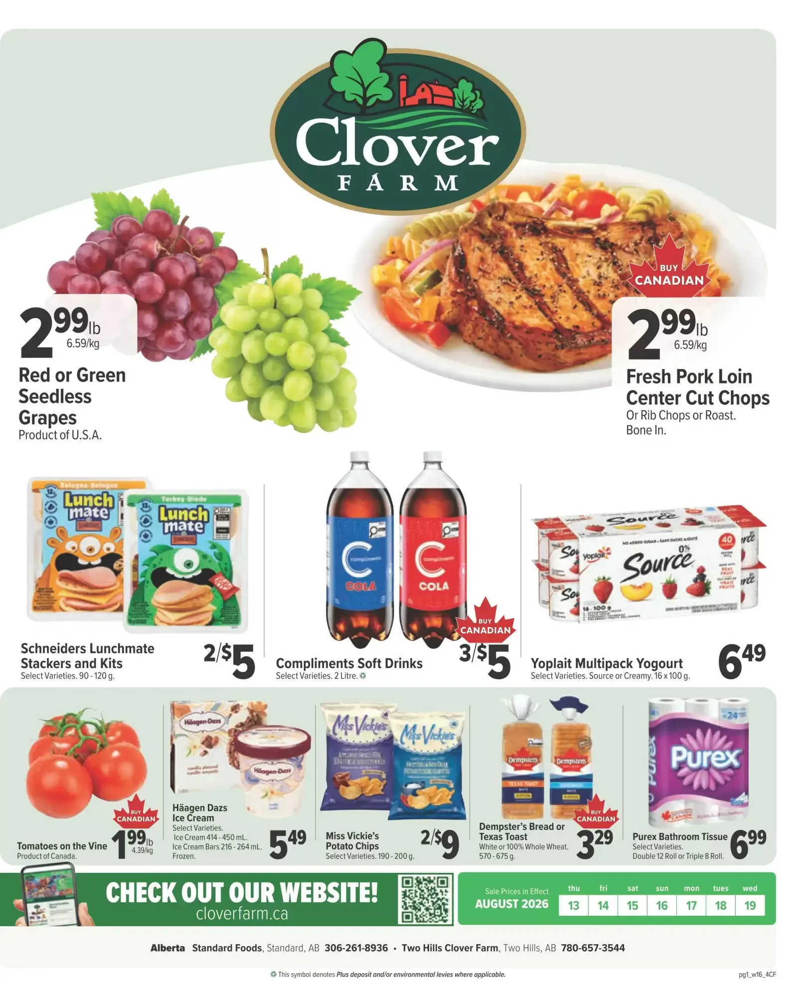 Clover Farm Flyer from August 13 to August 19 2026 - flyer page 1