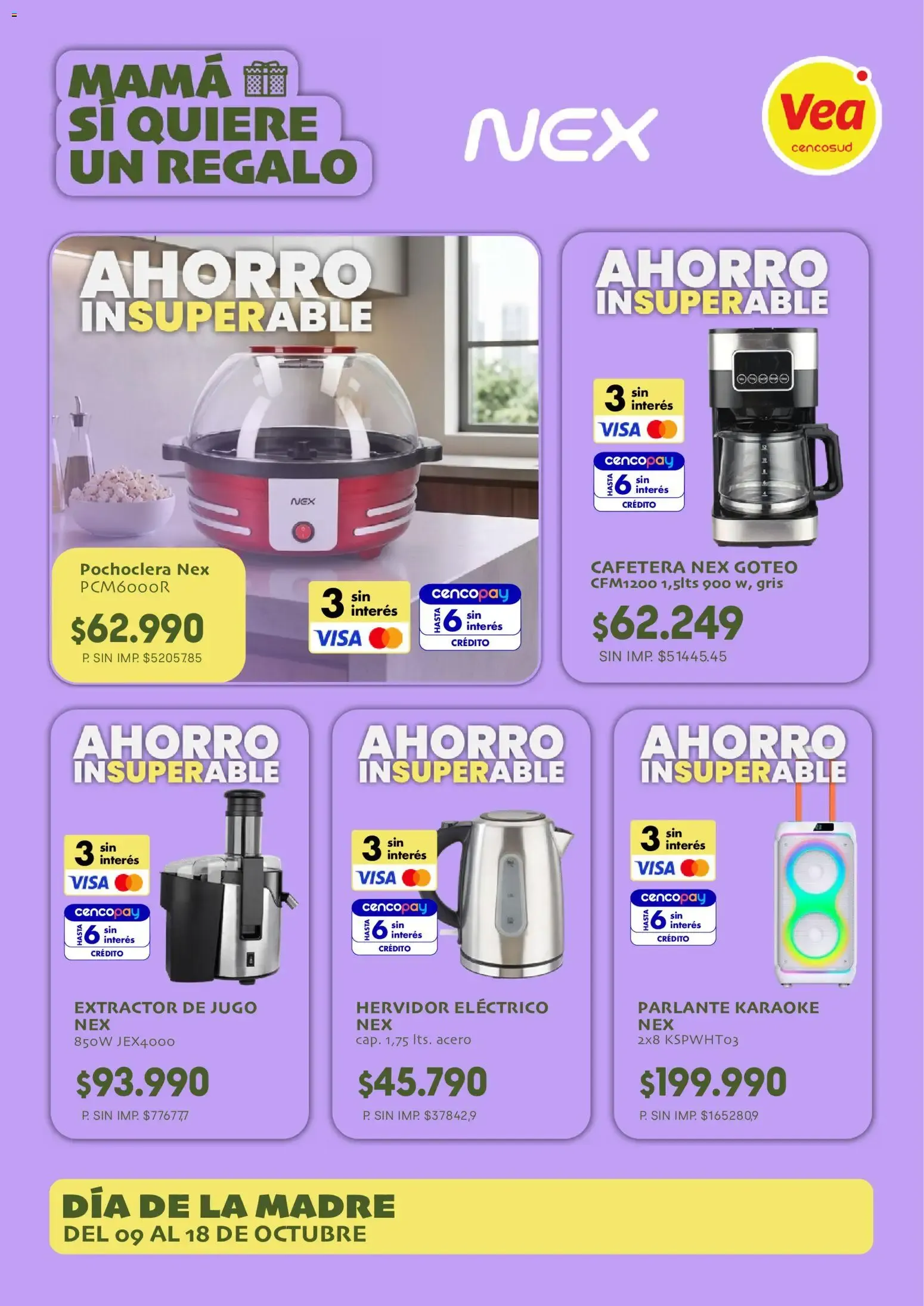 Ofertas de Vea - Folleto nacional día de la madre del 09/10/2026 - 18/10/2026 9 de octubre al 18 de octubre 2026 - Página 5 del catálogo
