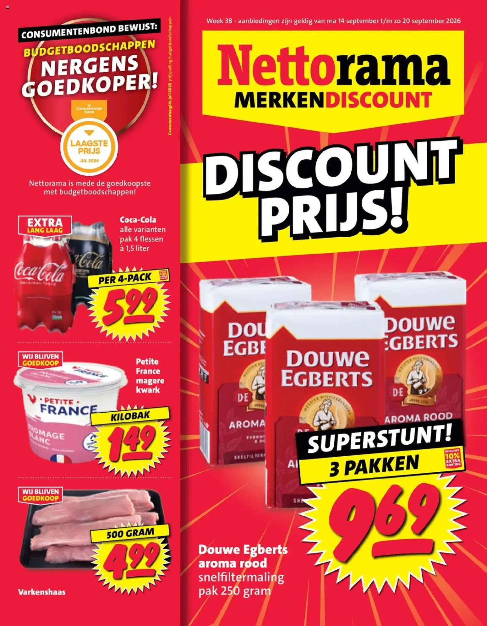 Nettorama Merkendiscount van 14 september tot 20 september 2026 - Folder pagina 1