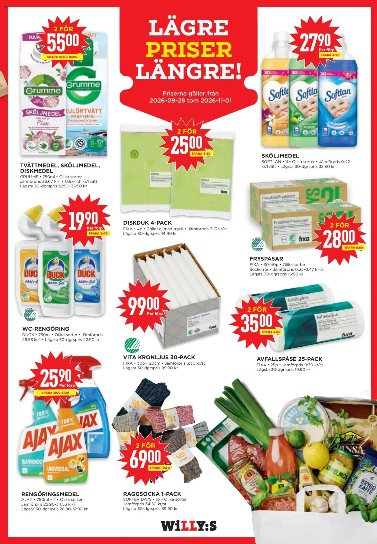 Willys: Massa gott till bra priser. från 5 oktober till 11 oktober 2026 - Reklamblad sidor 12