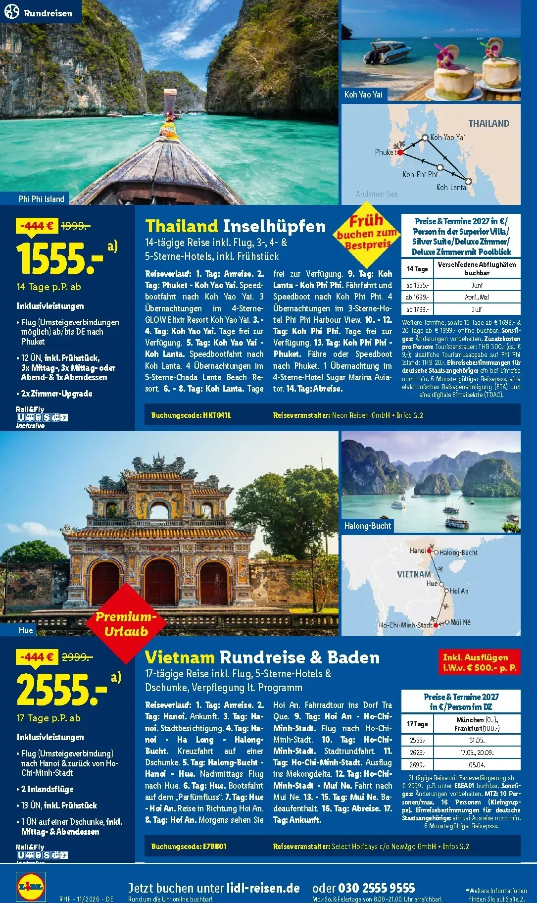 Lidl - Reise-Highlights Prospekt – von Mittwoch 28.10.2026 bis Montag 30.11.2026 von 28. Oktober bis 30. November 2026 - Prospekt seite 26